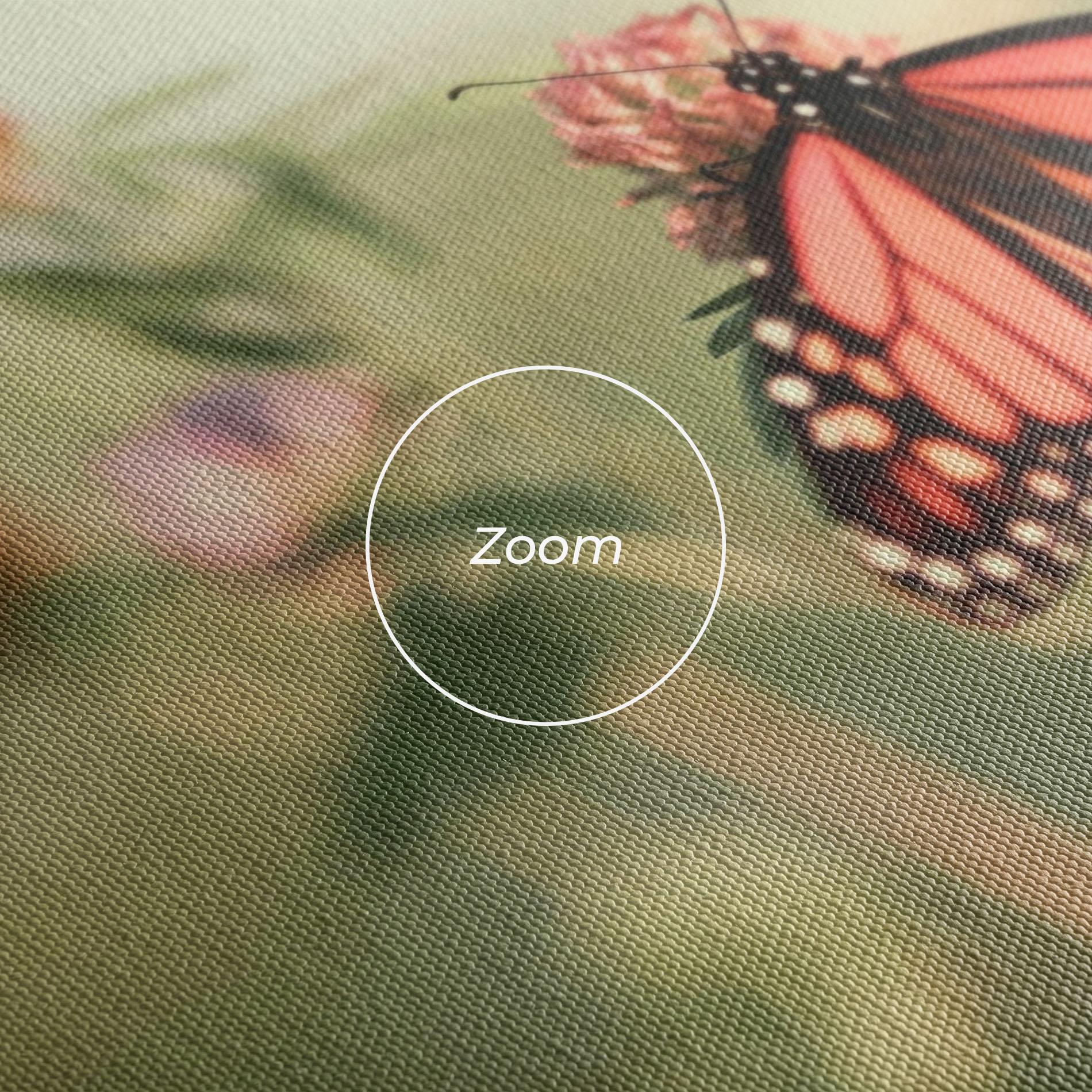 Tablou Canvas Light Red Butterfly mockup 3