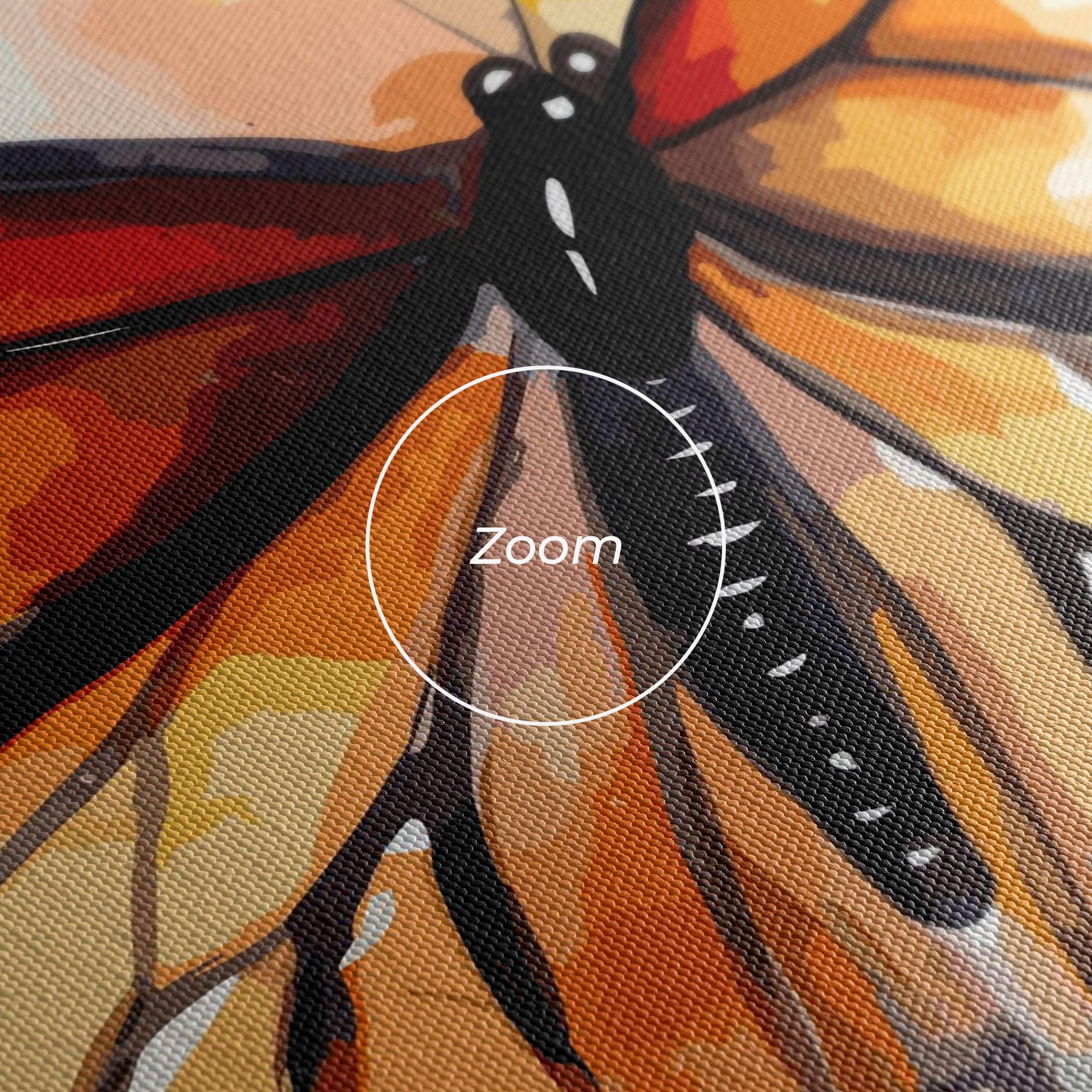 Tablou Canvas Orange Butterfly mockup 3