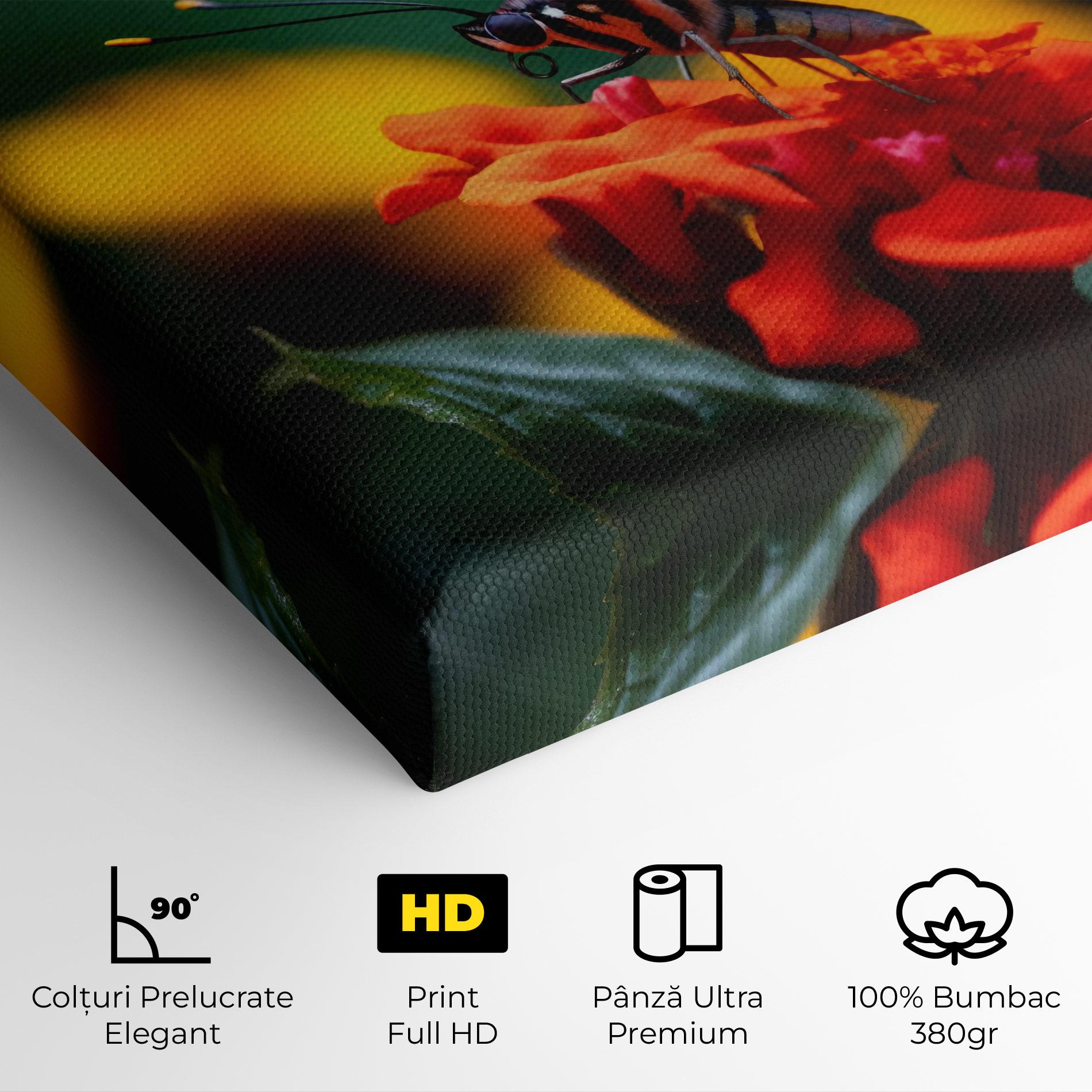 Tablou Canvas Blue Red Butterfly mockup 4