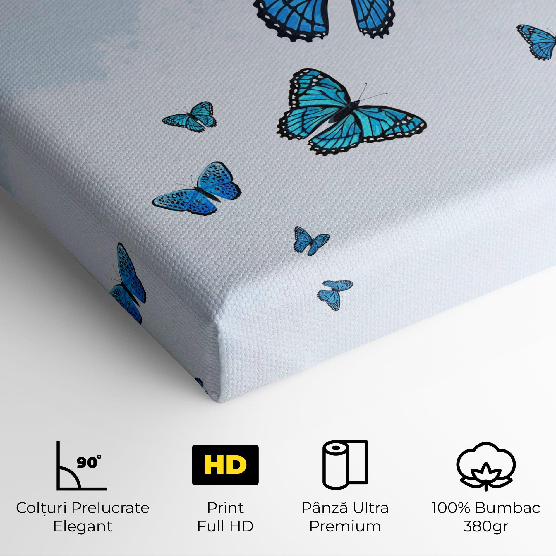 Tablou Canvas Blue Sky Butterfly mockup 4