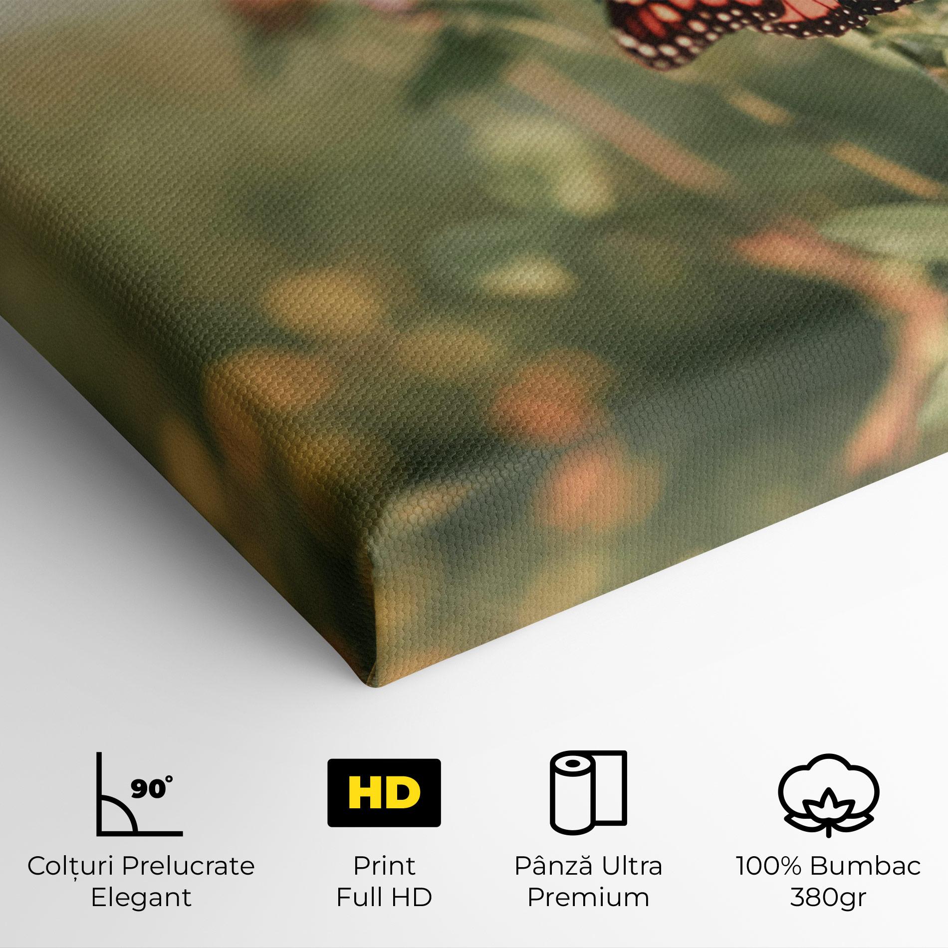 Tablou Canvas Light Red Butterfly mockup 4