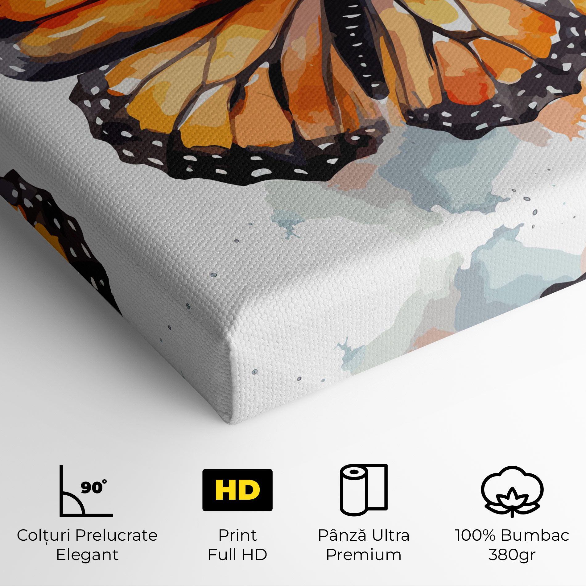 Orange Butterfly mockup 4