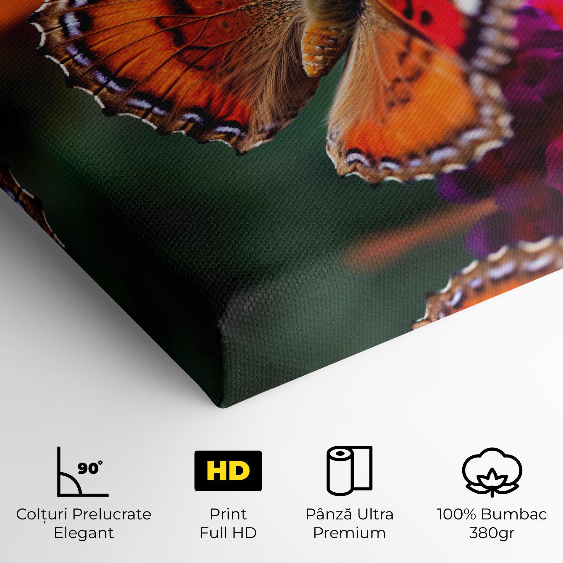 Tablou Canvas Red Blue Butterfly mockup 4