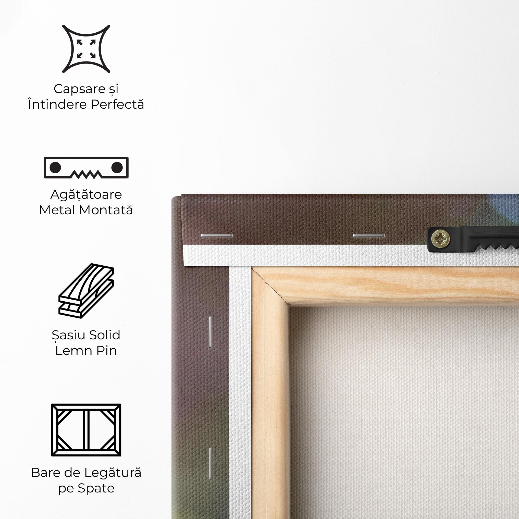 Tablou Canvas Dark Purple Butterfly mockup 5