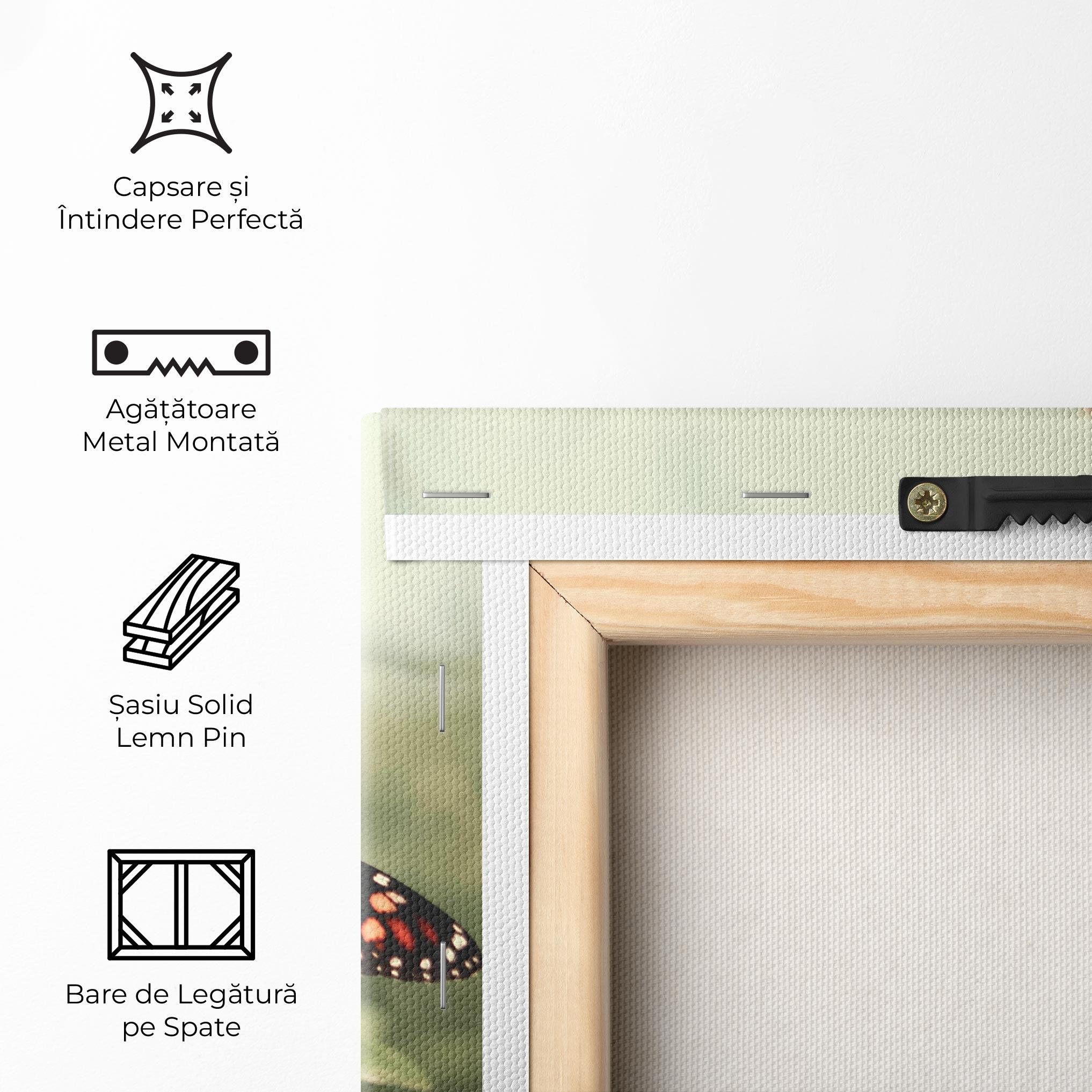 Tablou Canvas Light Red Butterfly mockup 5