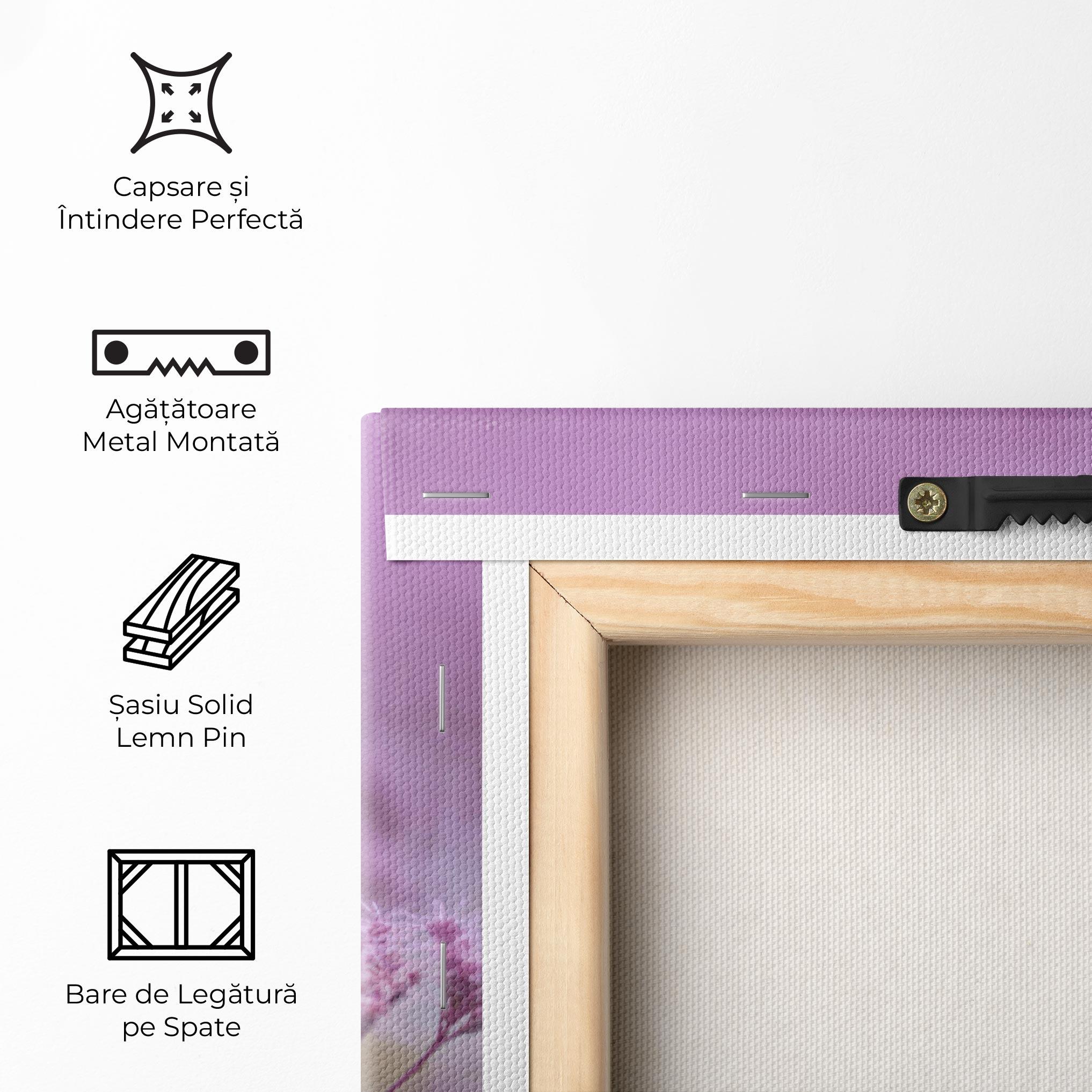 Tablou Canvas Purple Flower Butterfly mockup 5