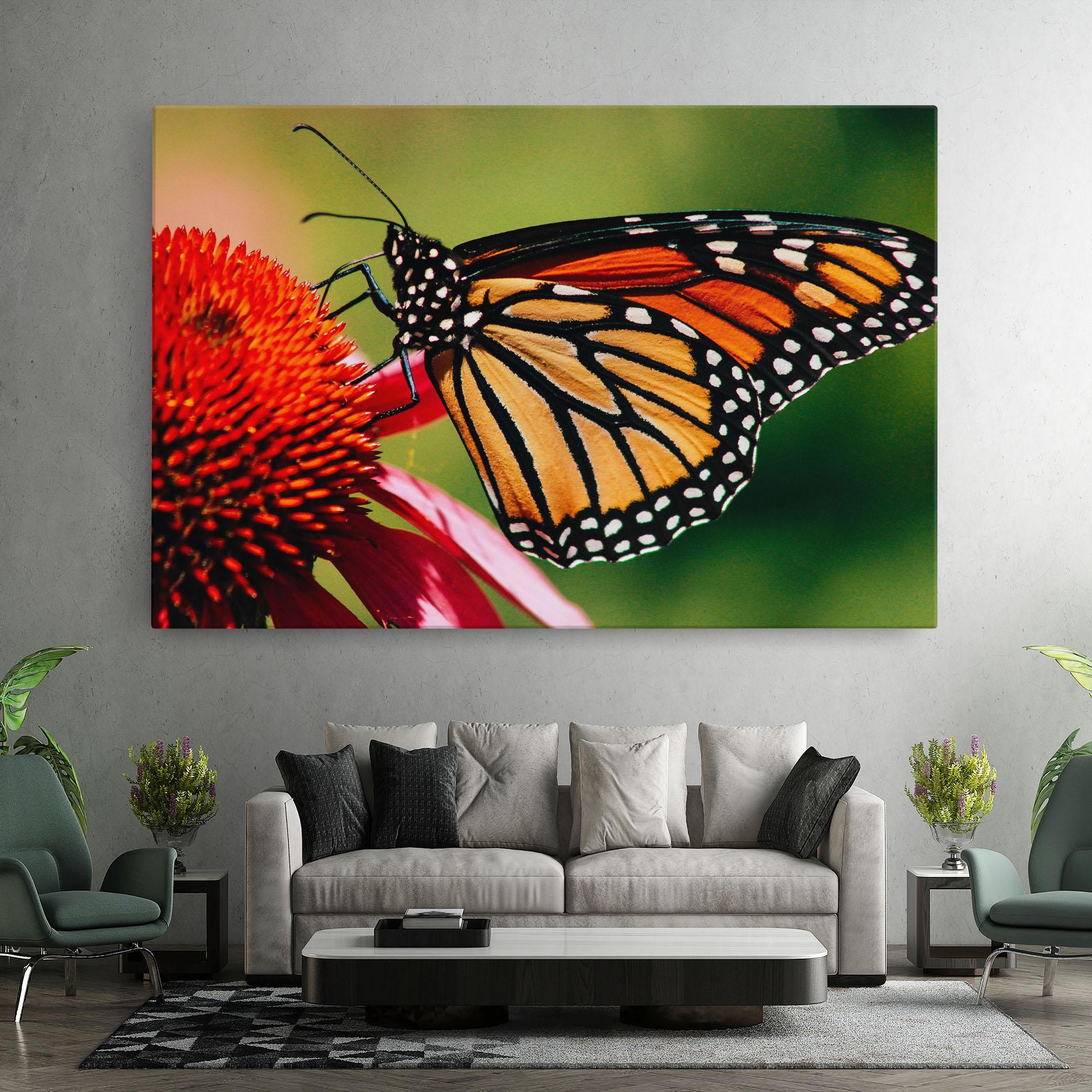 Tablou Canvas Big Orange Butterfly mockup 7