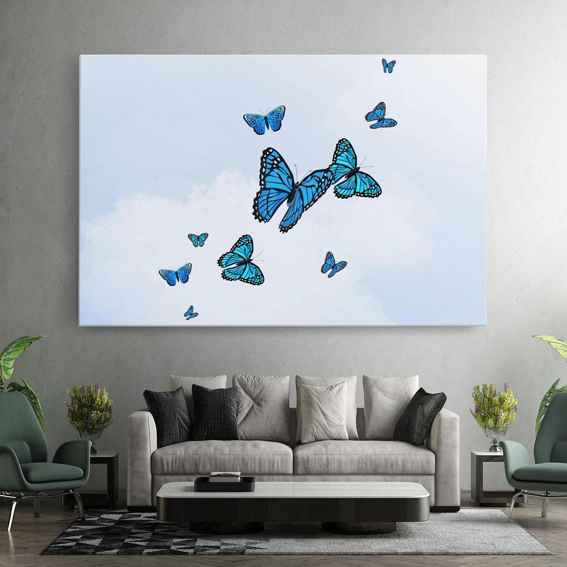 Tablou Canvas Blue Sky Butterfly mockup 7