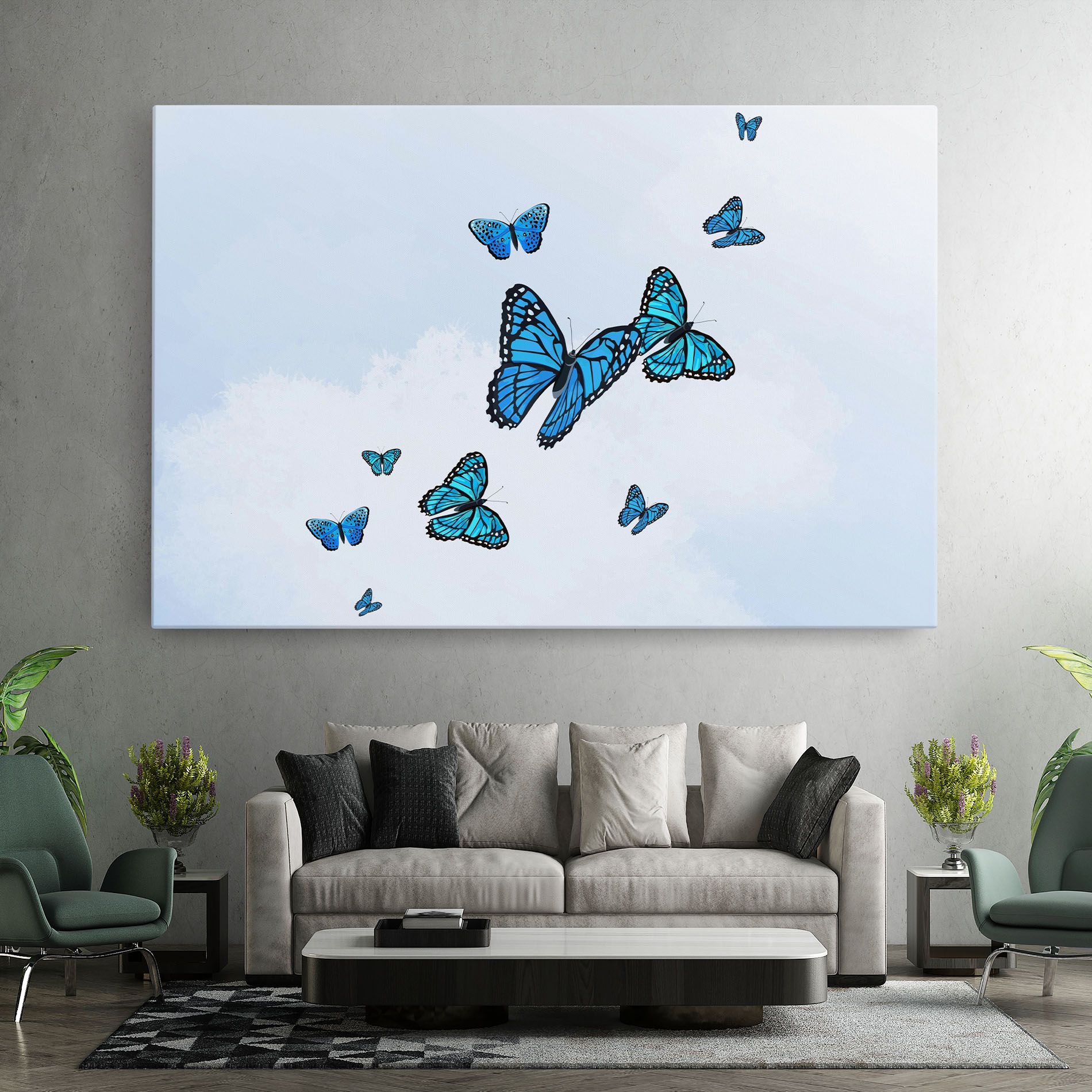 Blue Sky Butterfly mockup 7