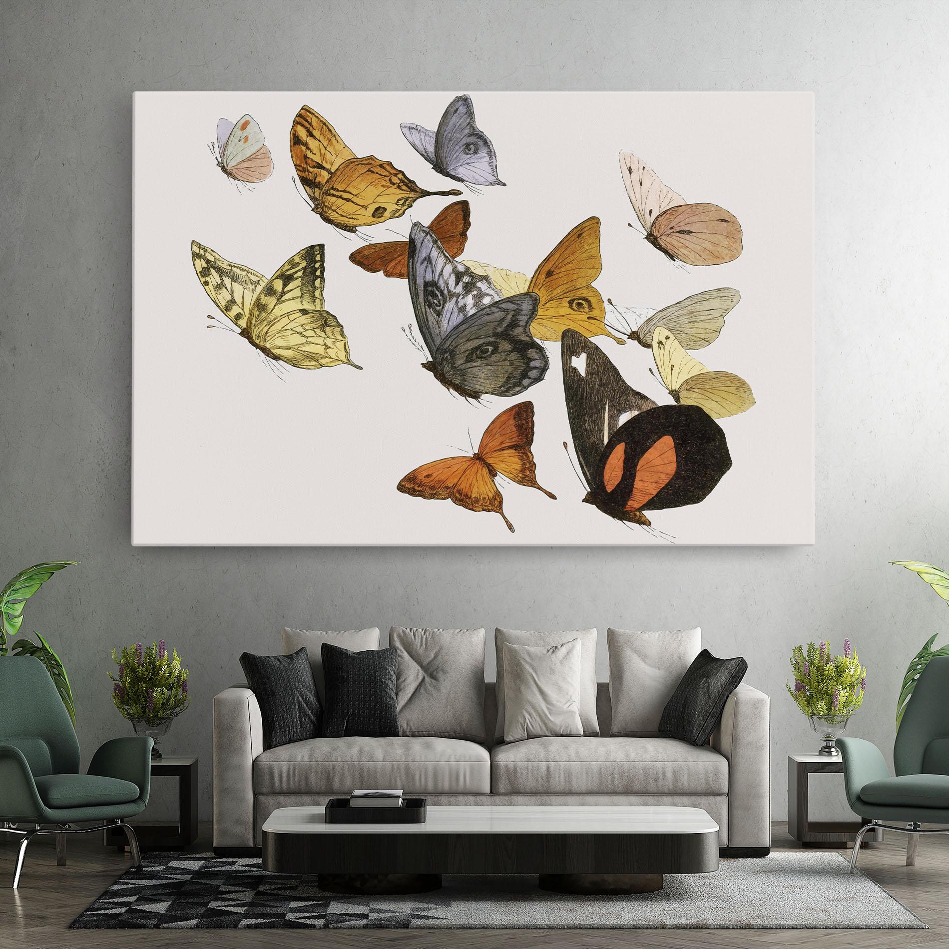 Tablou Canvas Butterfly Floating mockup 7