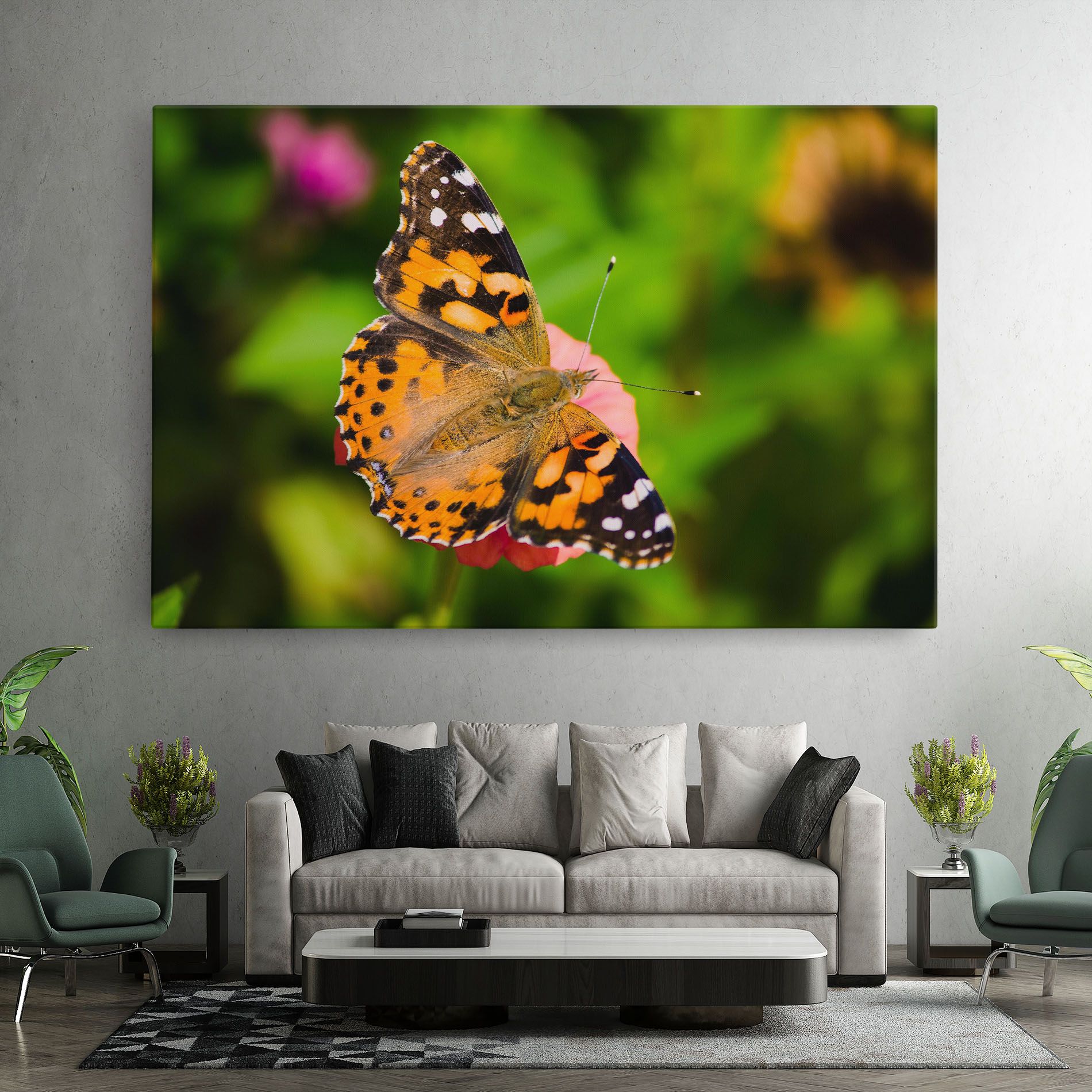 Butterfly On Flower mockup 7