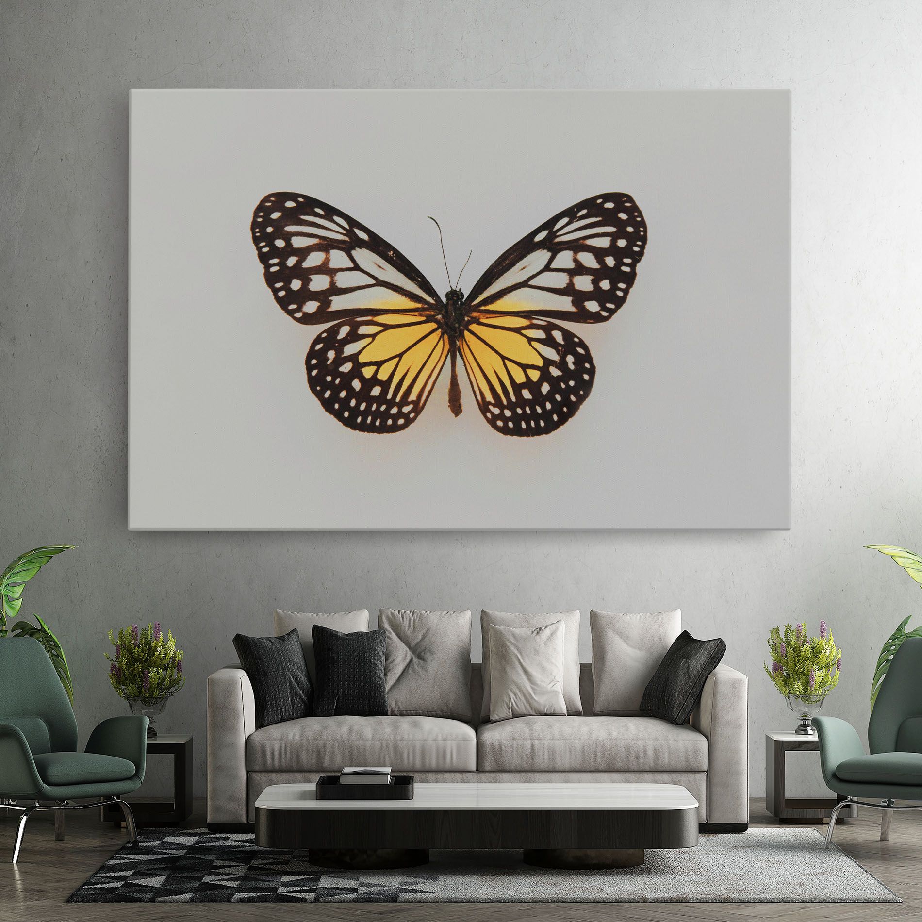 Butterfly On Grey mockup 7