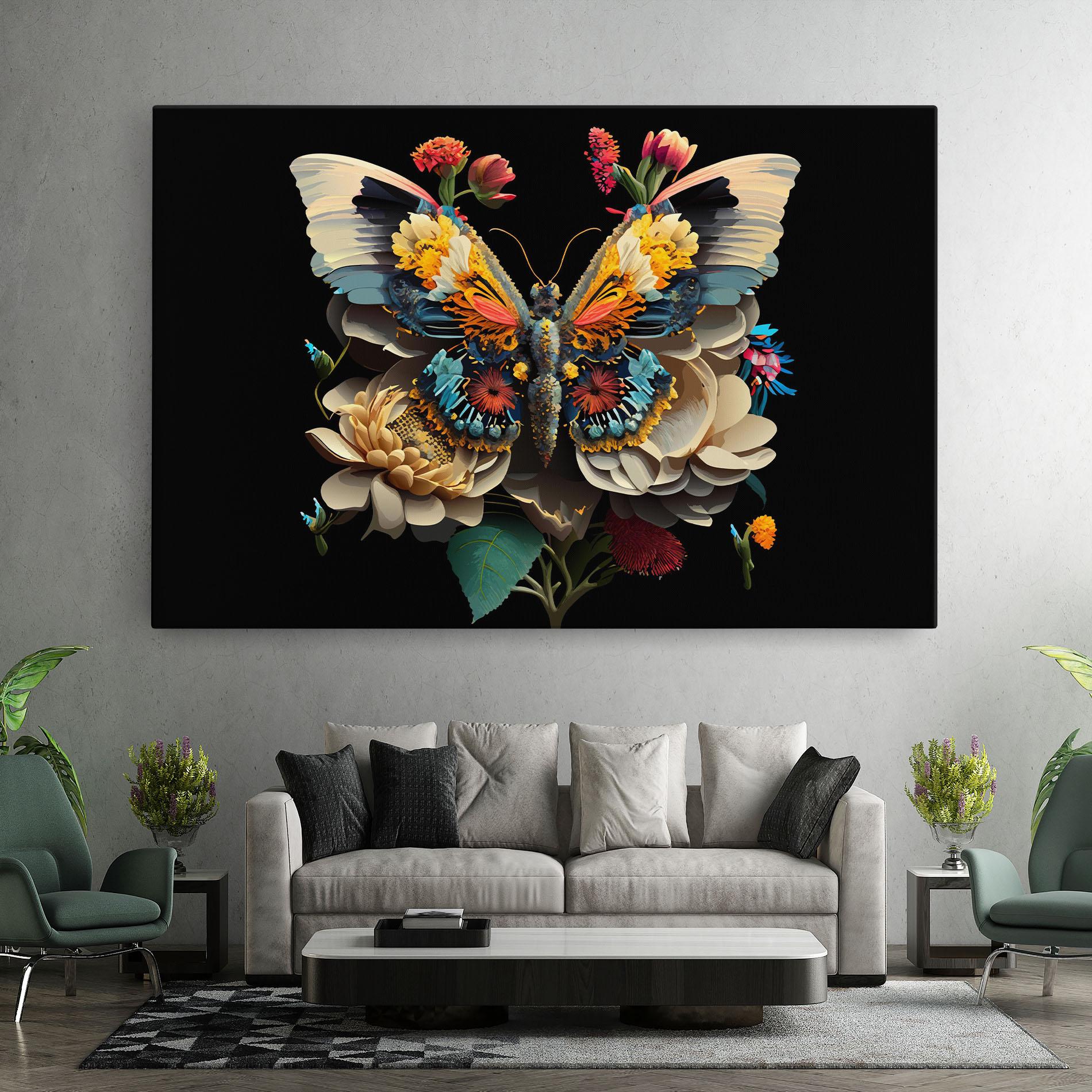 Tablou Canvas Colorful Butterfly mockup 7