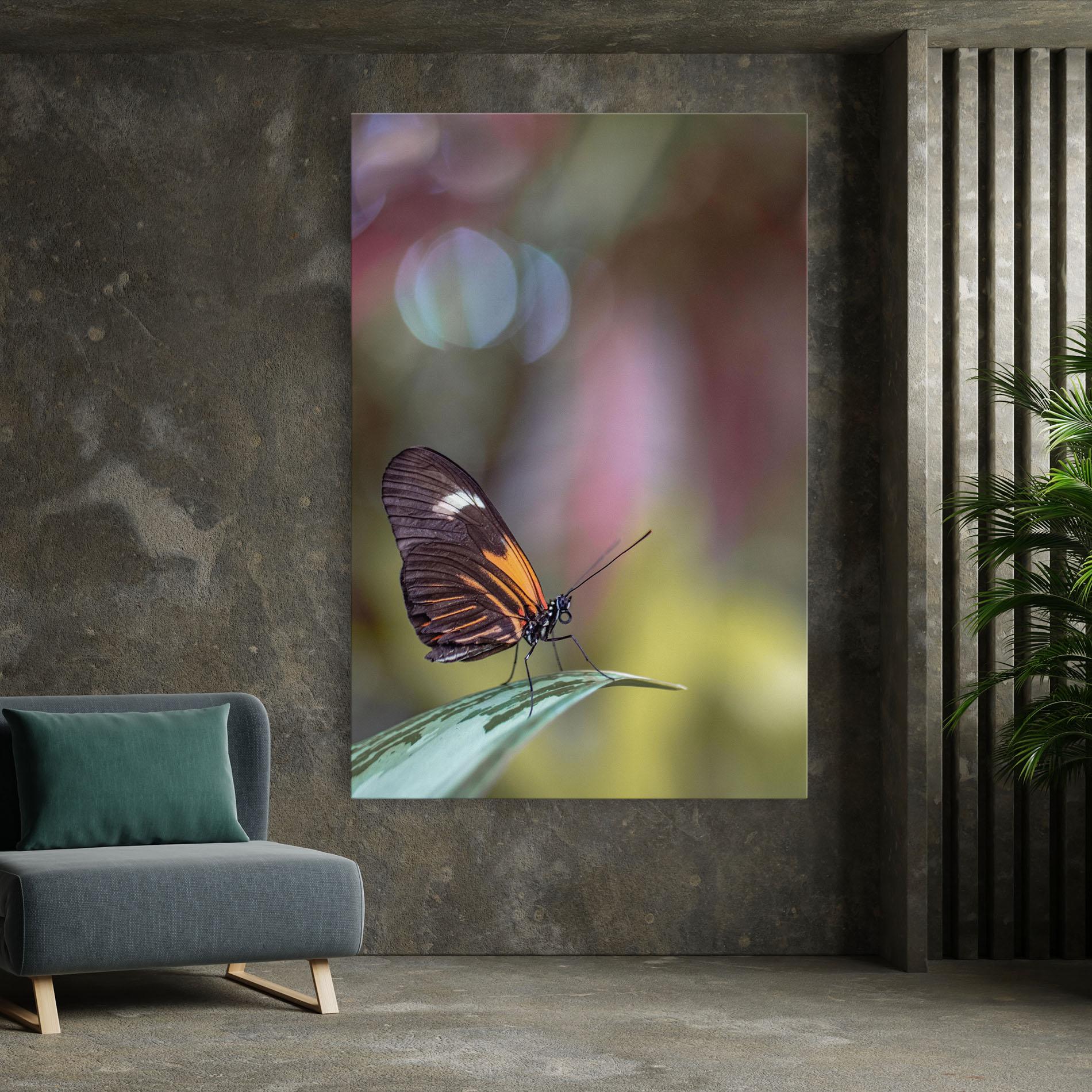 Tablou Canvas Dark Purple Butterfly mockup 7