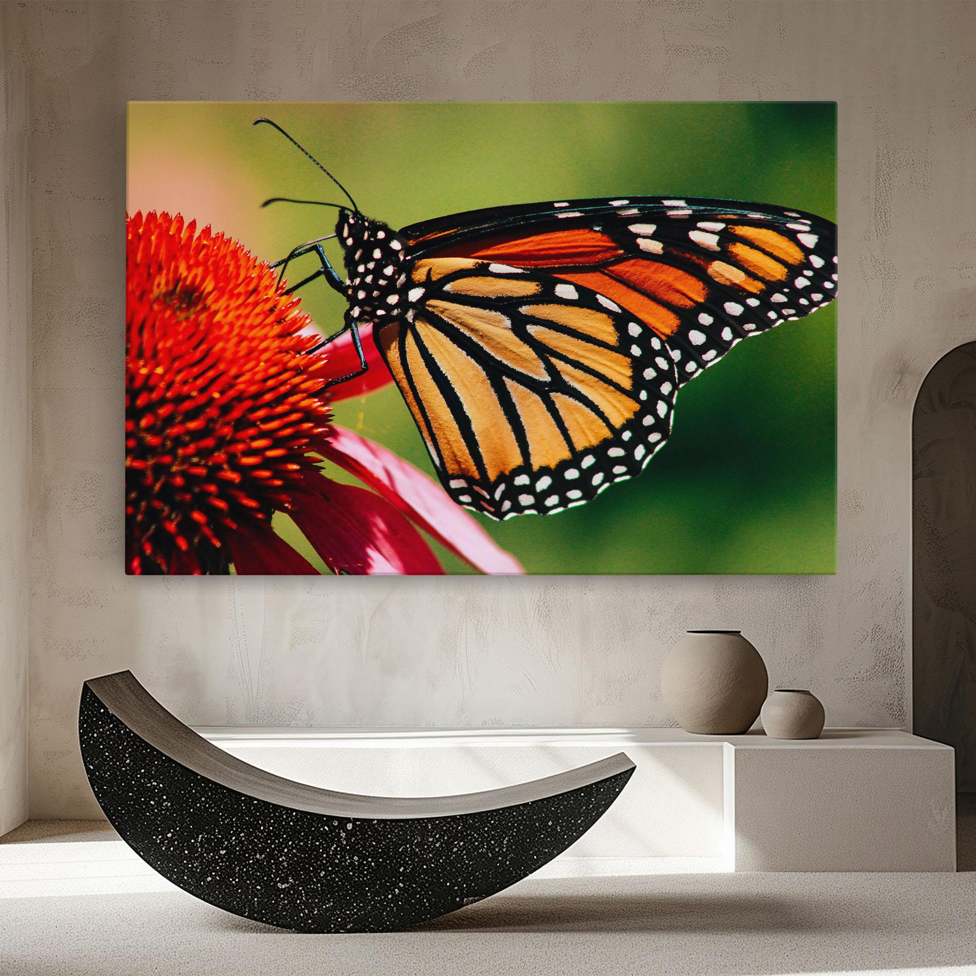 Tablou Canvas Big Orange Butterfly mockup 8