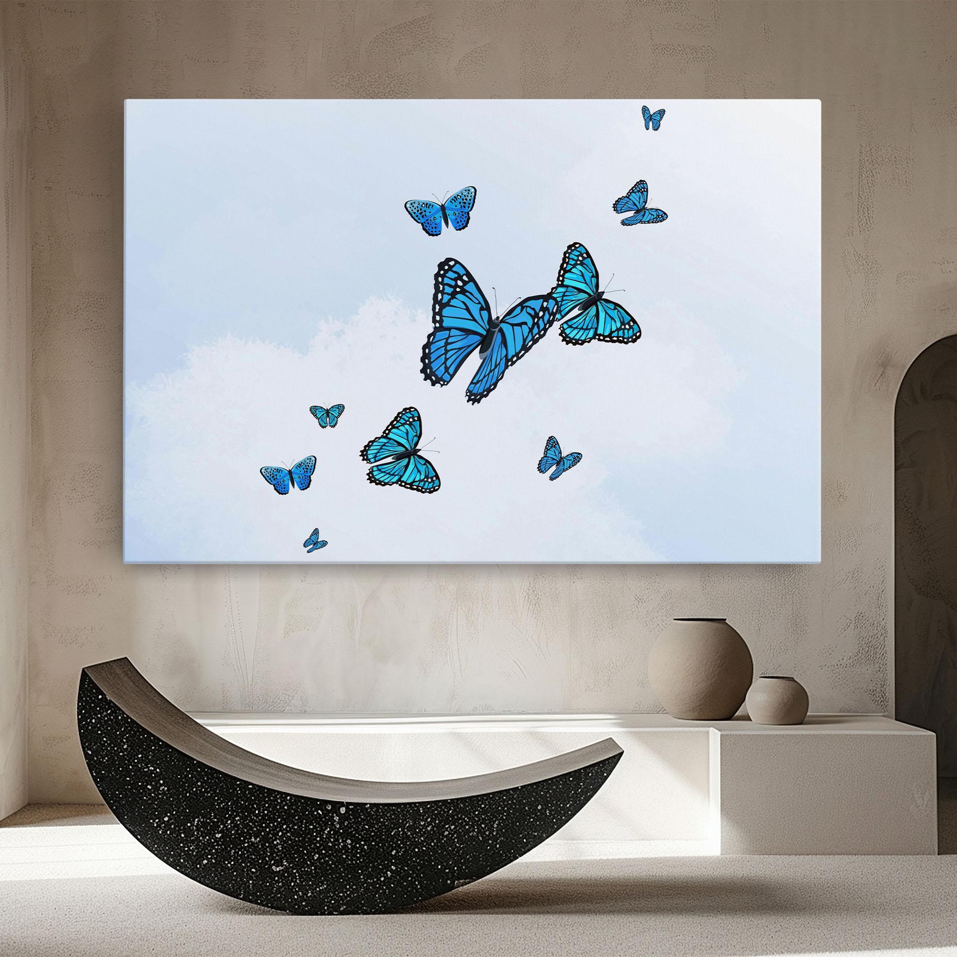 Tablou Canvas Blue Sky Butterfly mockup 8