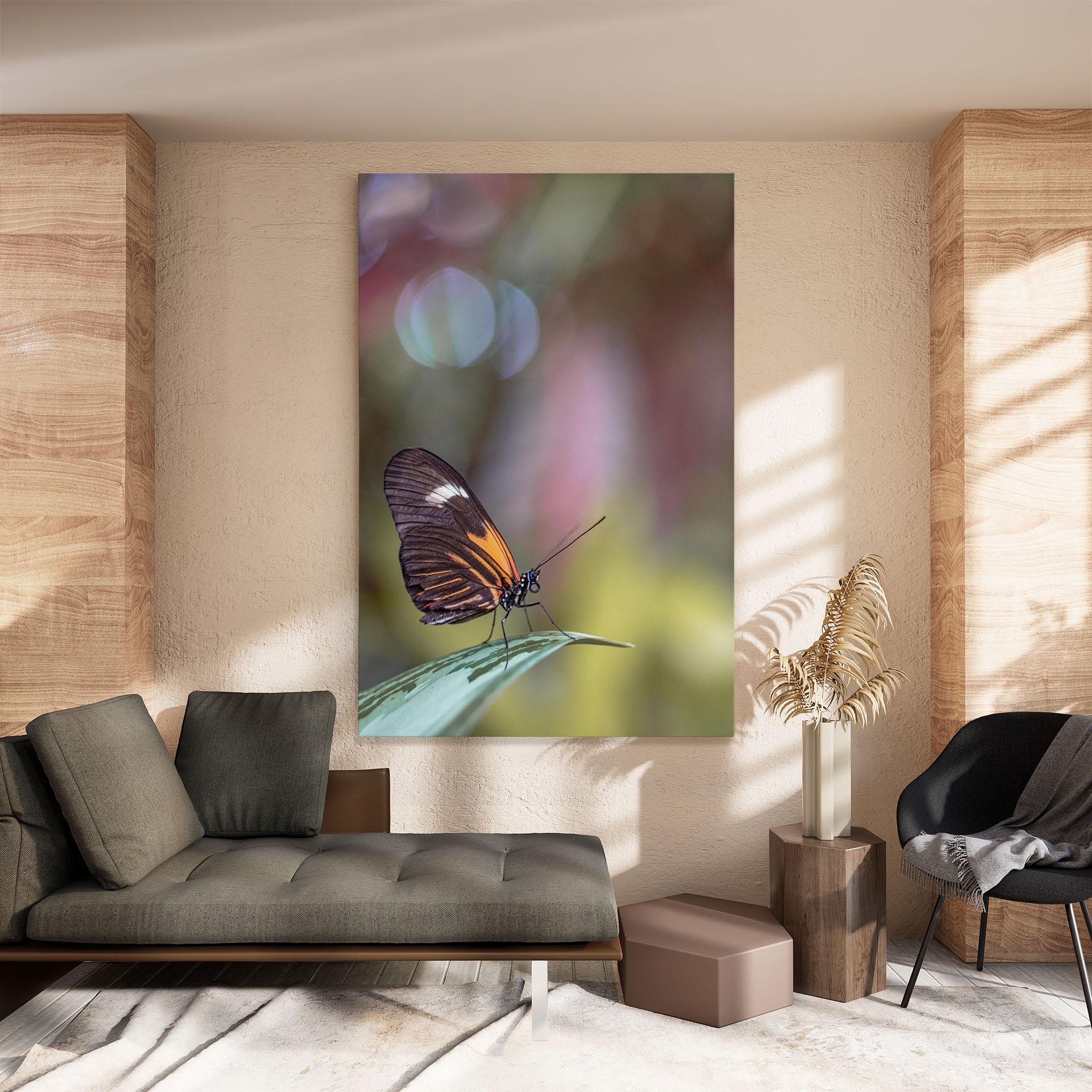 Tablou Canvas Dark Purple Butterfly mockup 8