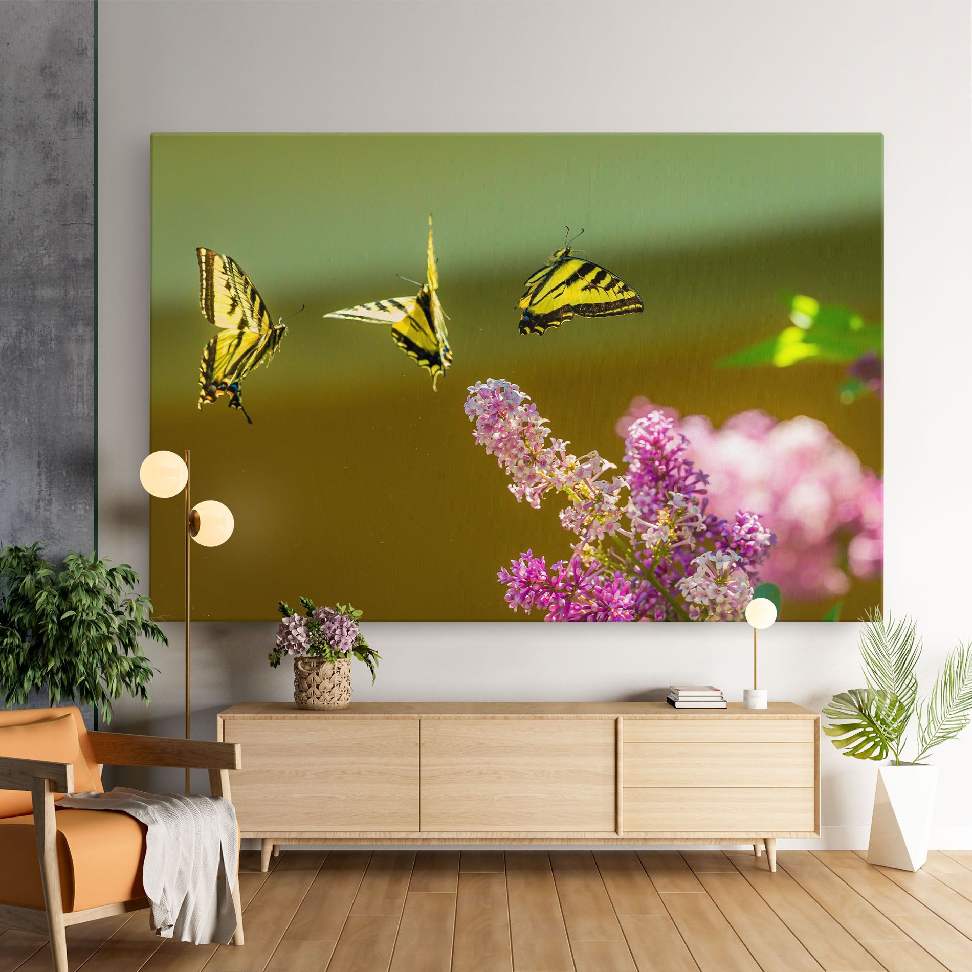 3 Yellow Butterflies mockup 9