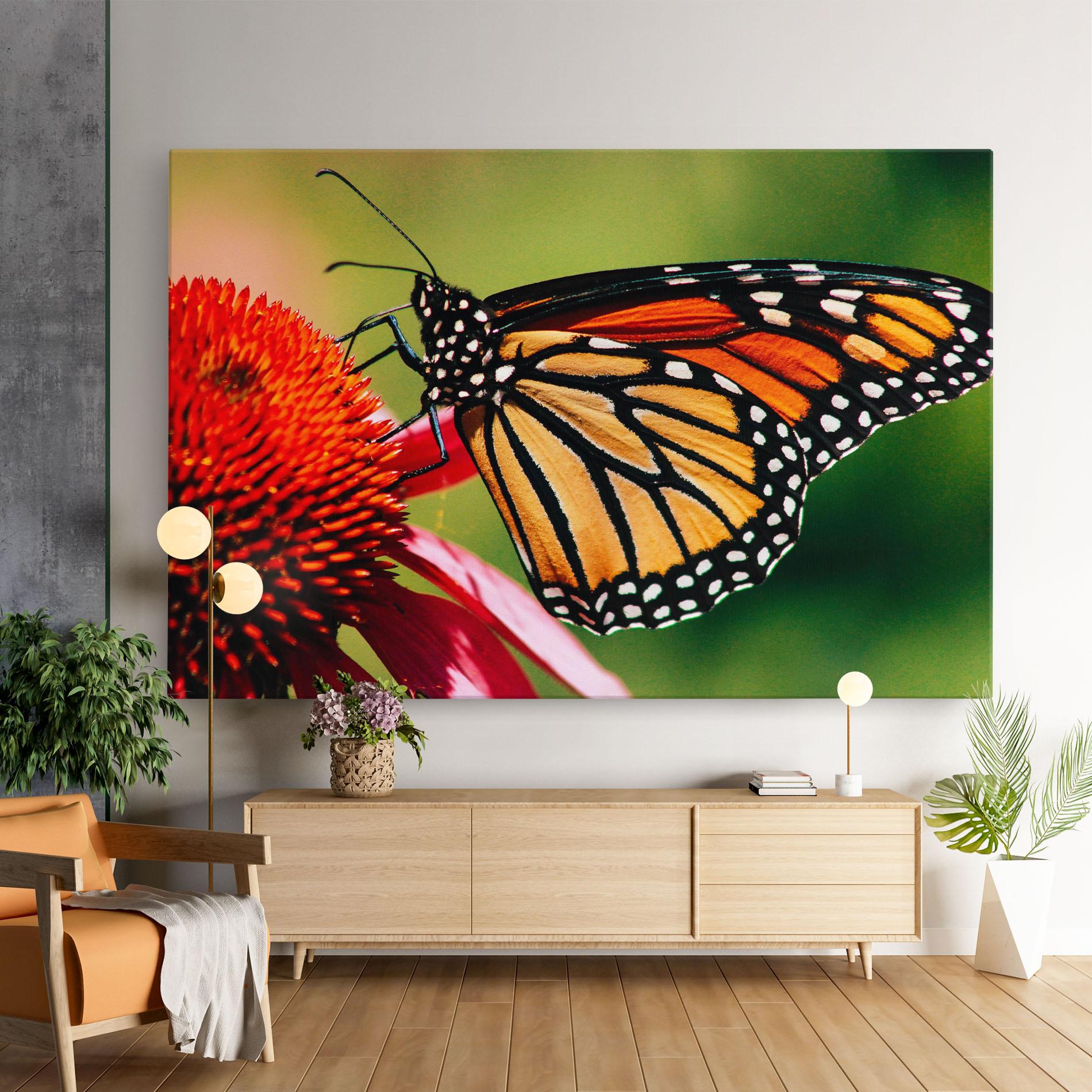 Tablou Canvas Big Orange Butterfly mockup 9