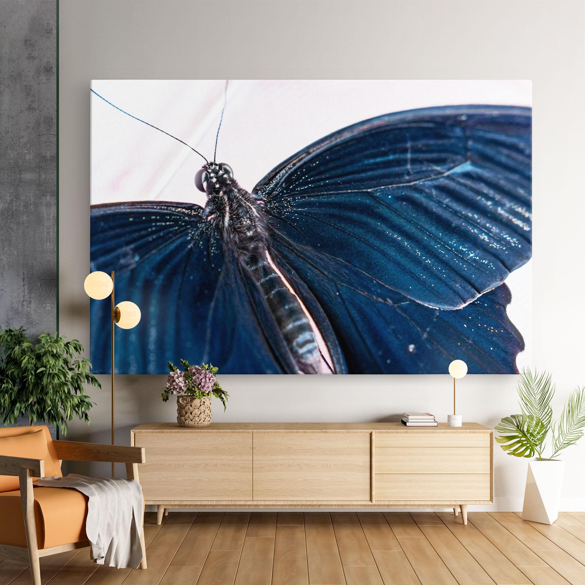 Tablou Canvas Blue Butterfly mockup 9