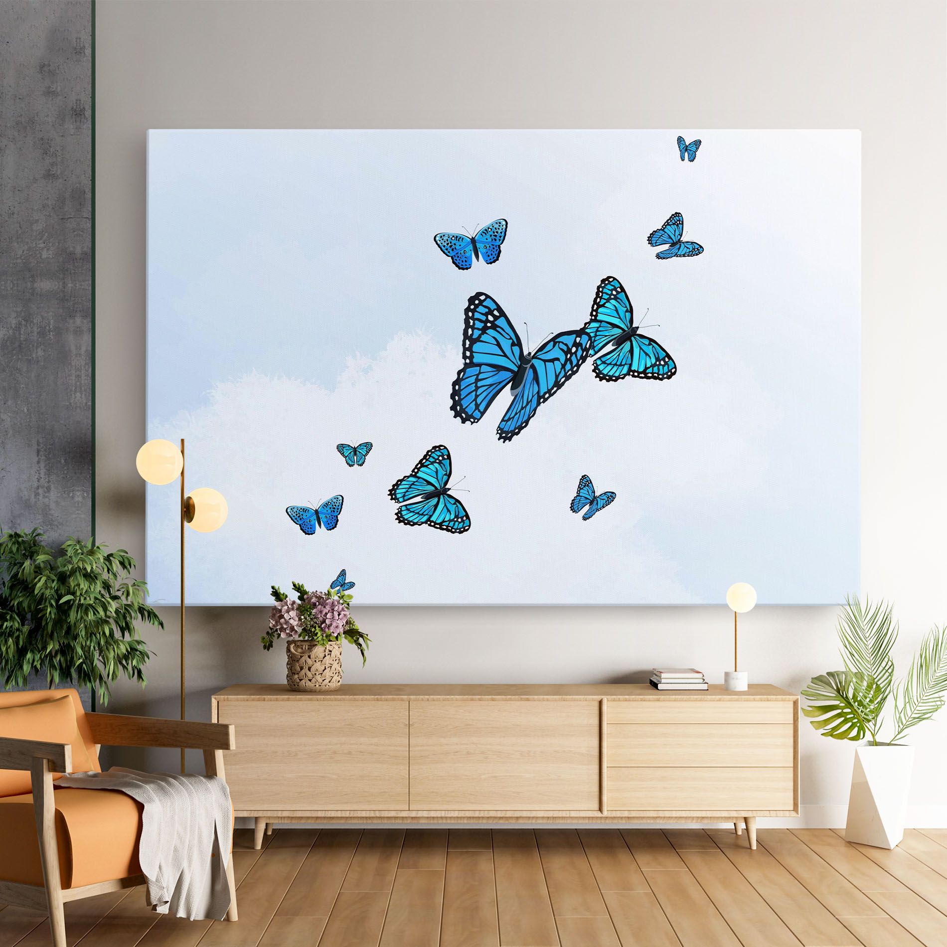 Blue Sky Butterfly mockup 9