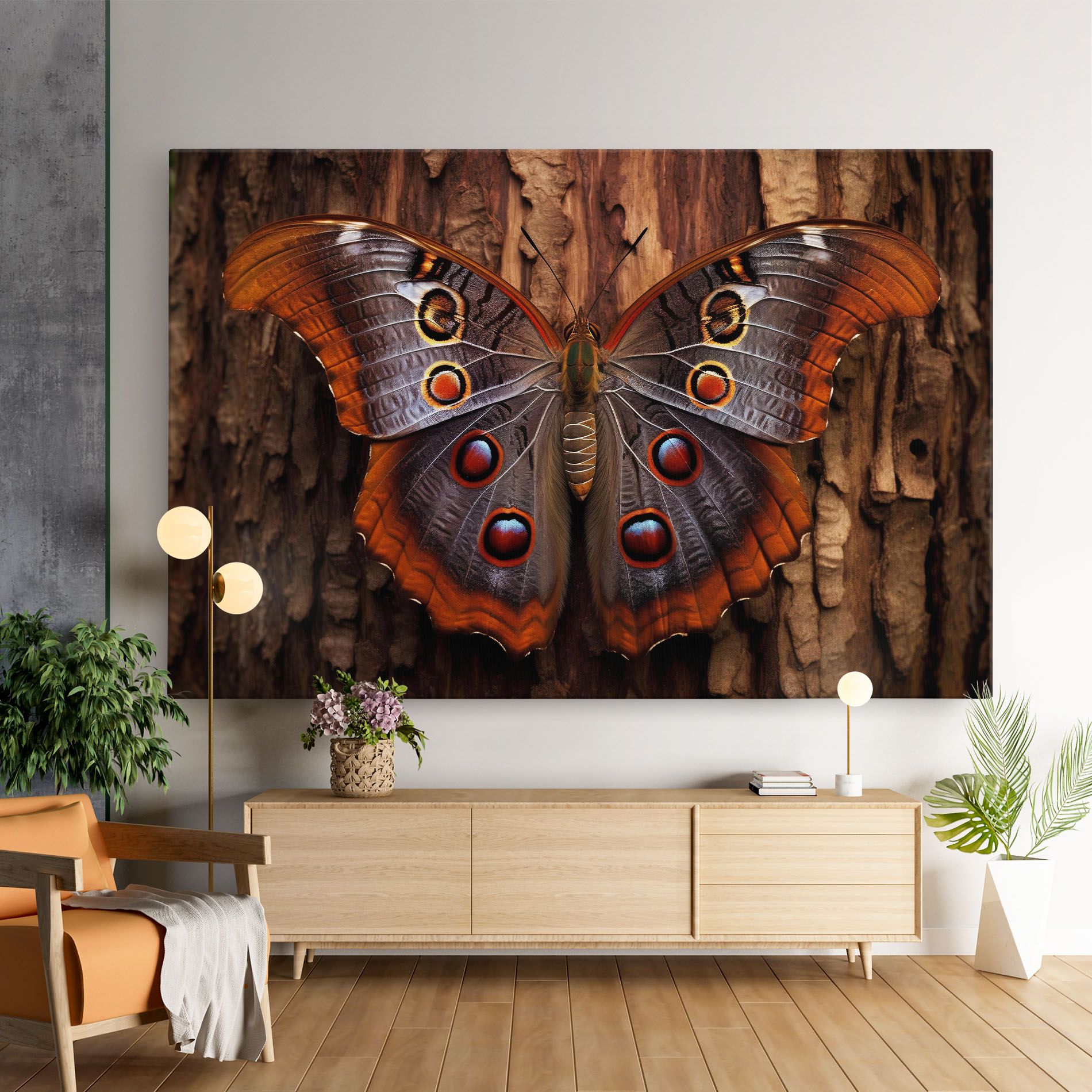 Brown Eyes Butterfly mockup 9
