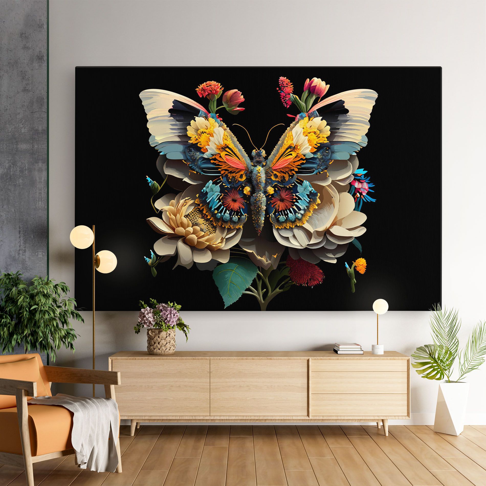 Colorful Butterfly mockup 9
