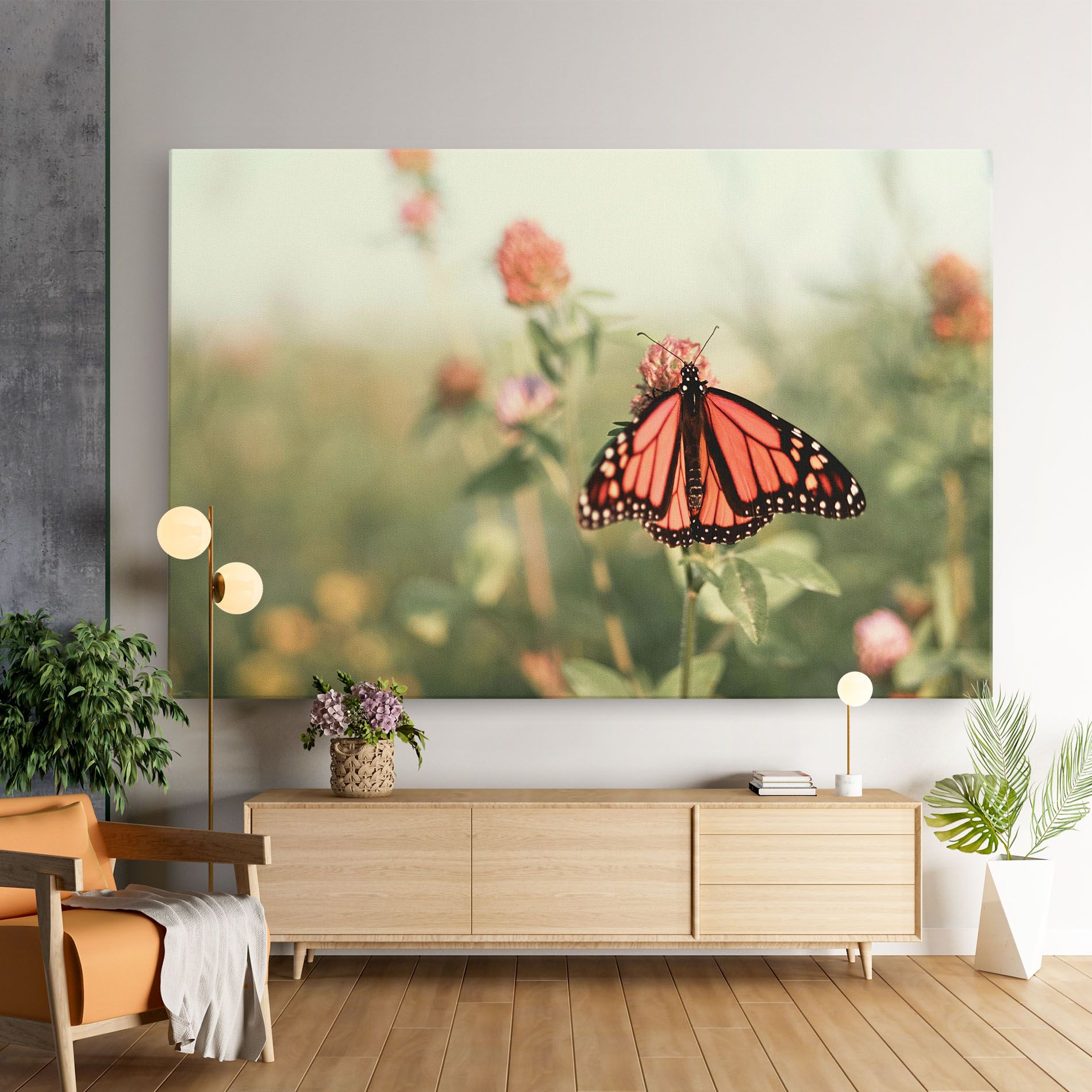 Light Red Butterfly mockup 9