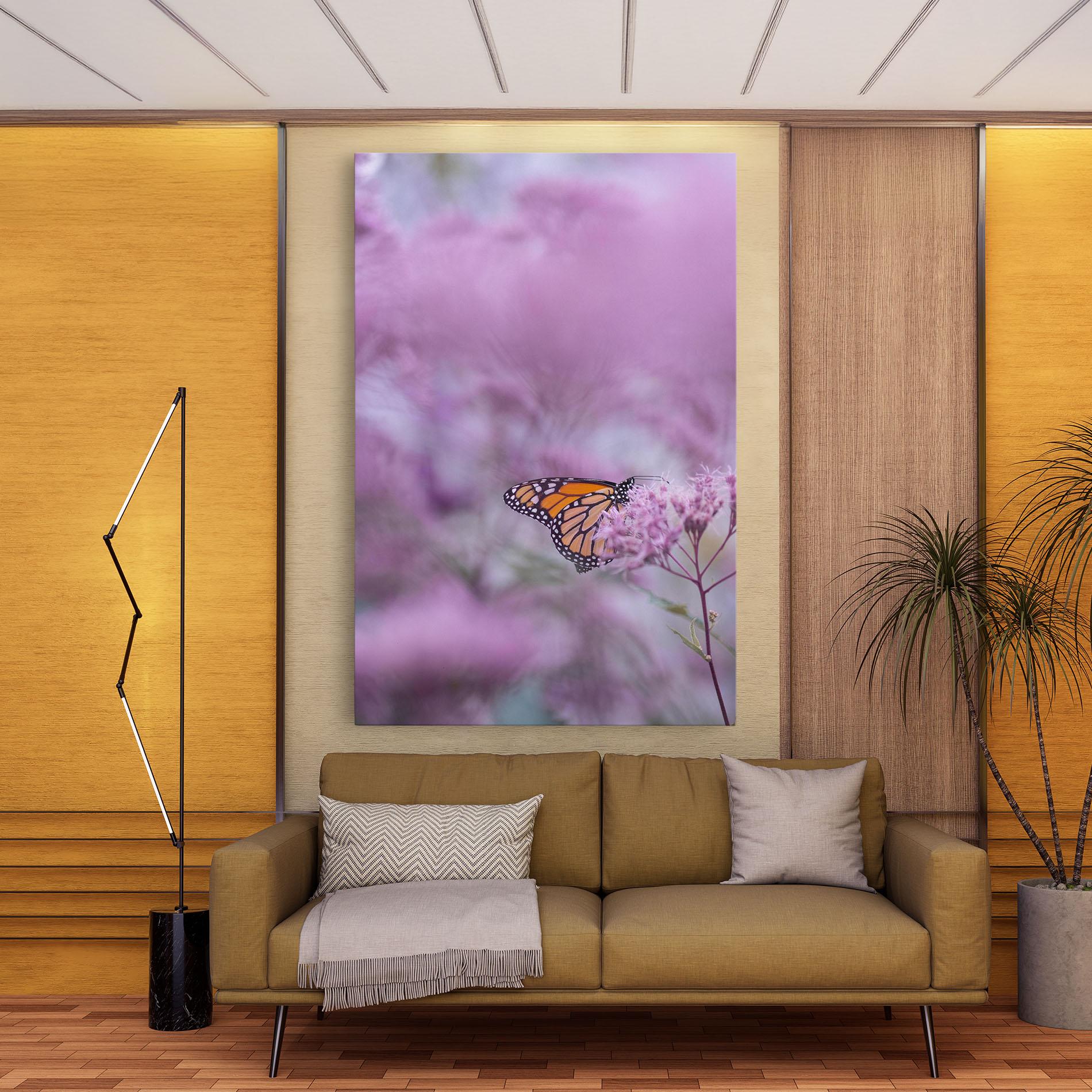 Tablou Canvas Purple Flower Butterfly mockup 9