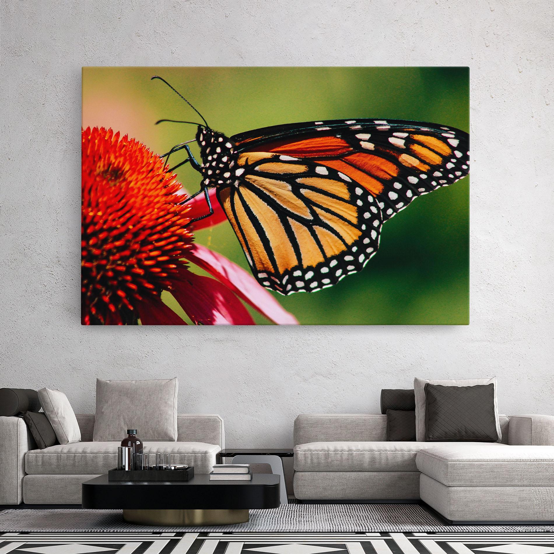 Tablou Canvas Big Orange Butterfly mockup 2