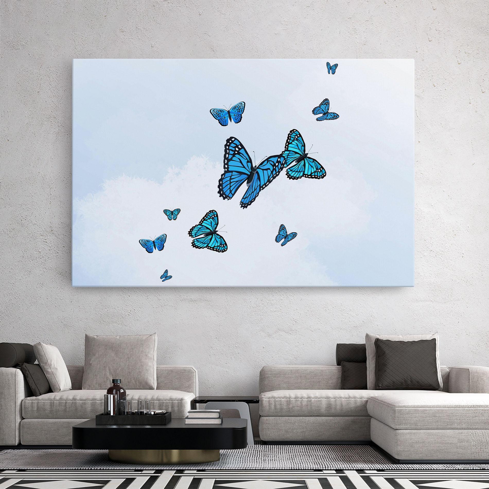 Tablou Canvas Blue Sky Butterfly mockup 2