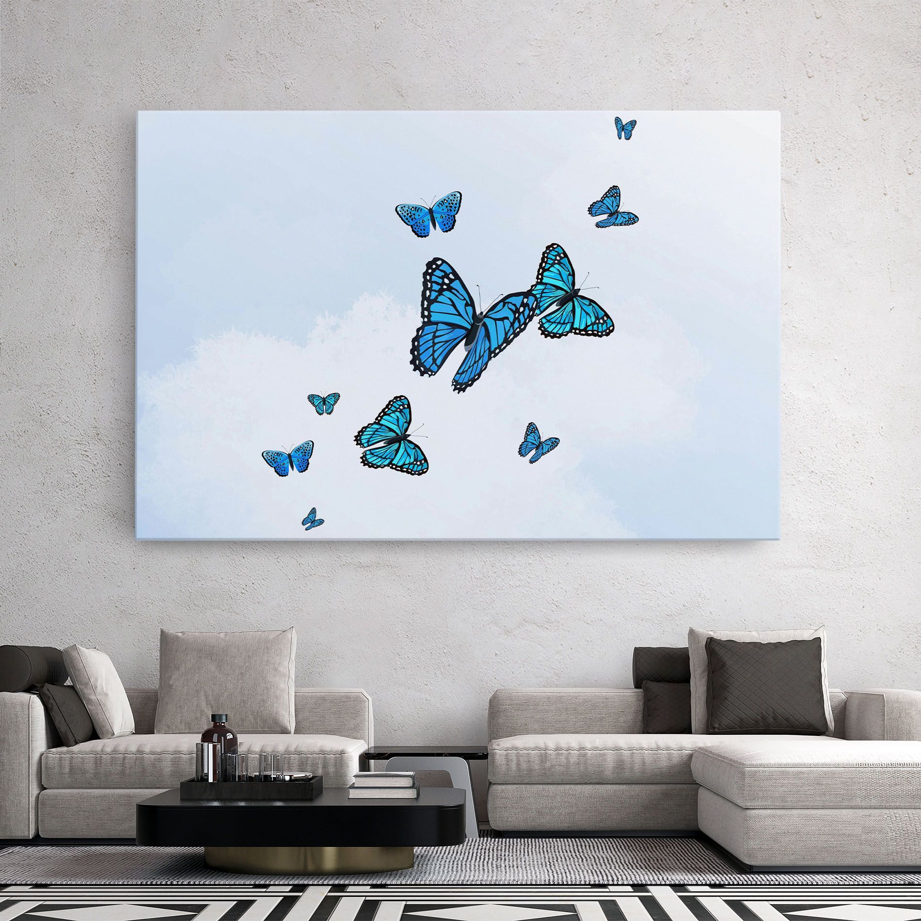 Blue Sky Butterfly mockup 2