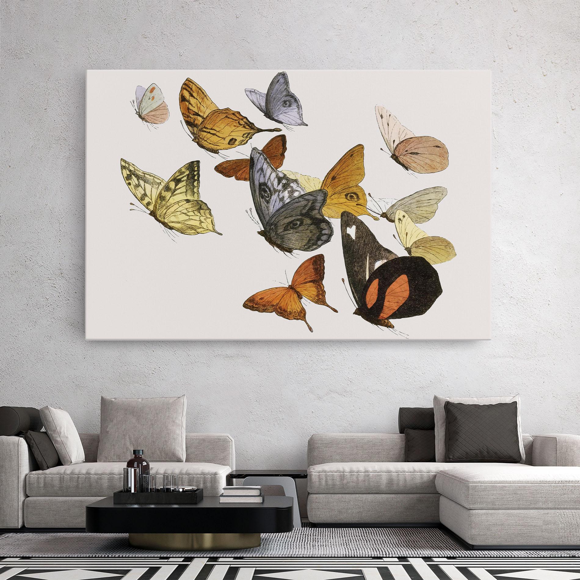 Tablou Canvas Butterfly Floating mockup 2