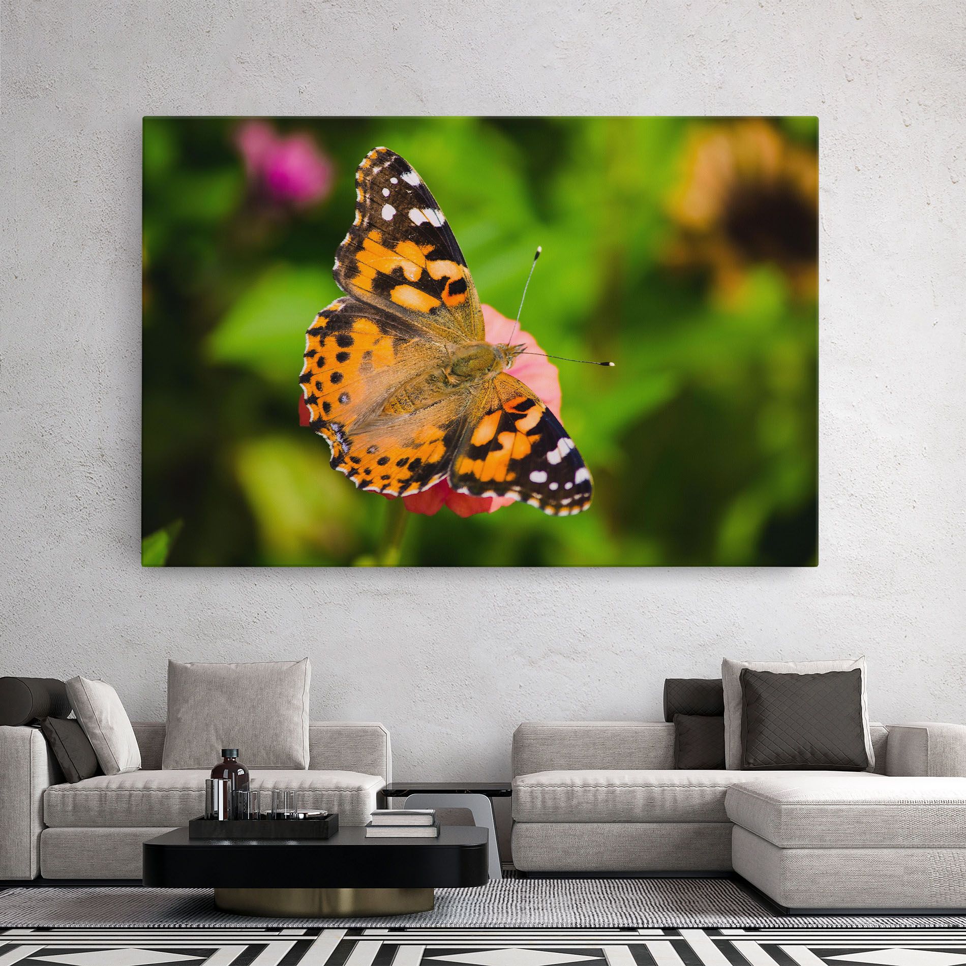 Butterfly On Flower mockup 2