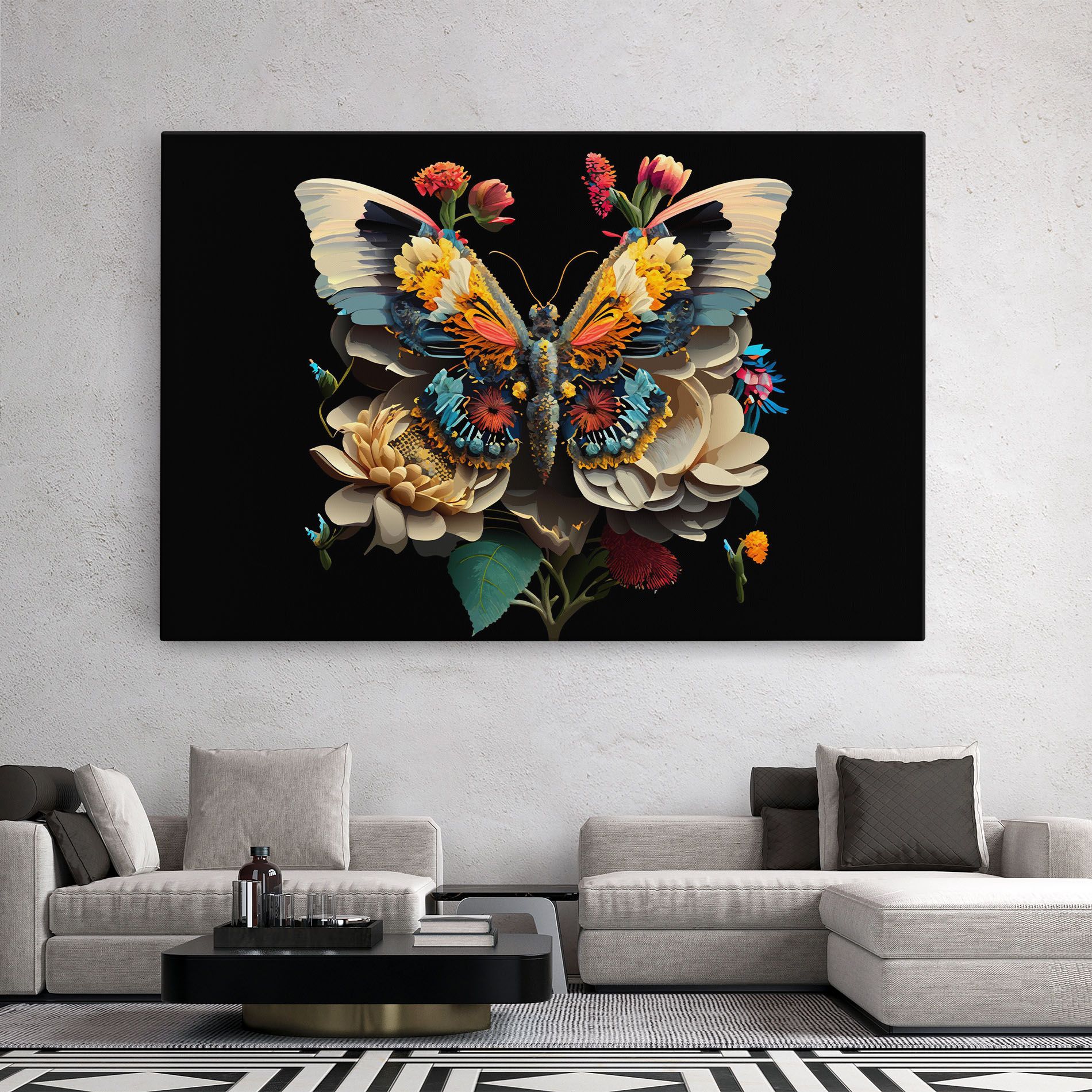 Colorful Butterfly mockup 2