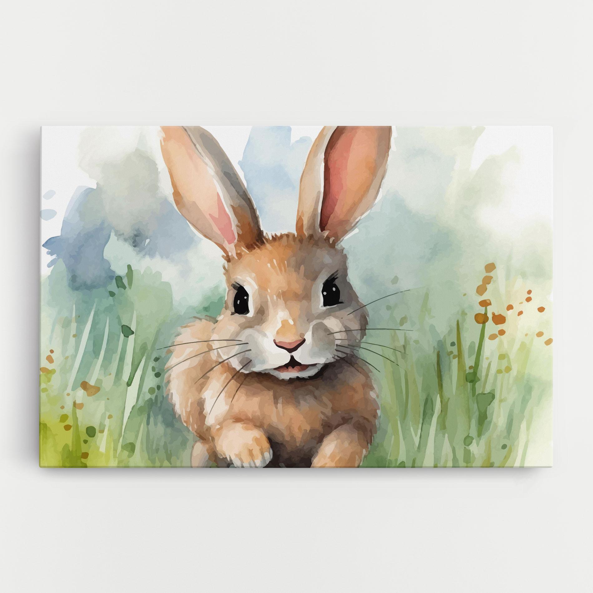 Tablou Canvas Brown Cream Bunny mockup 0