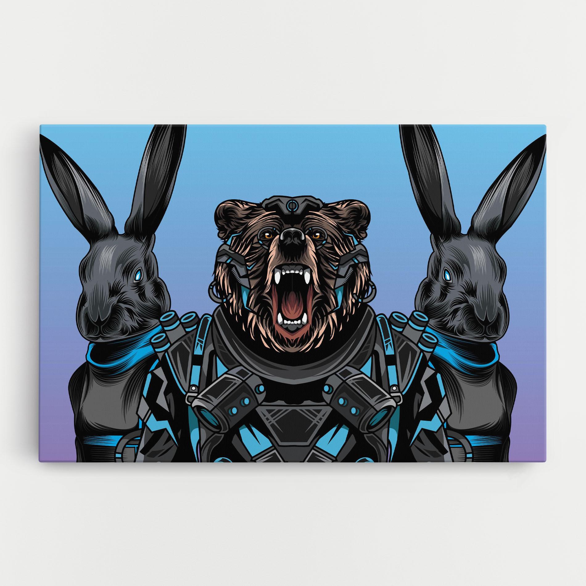 Tablou Canvas Bunny Bear mockup 0