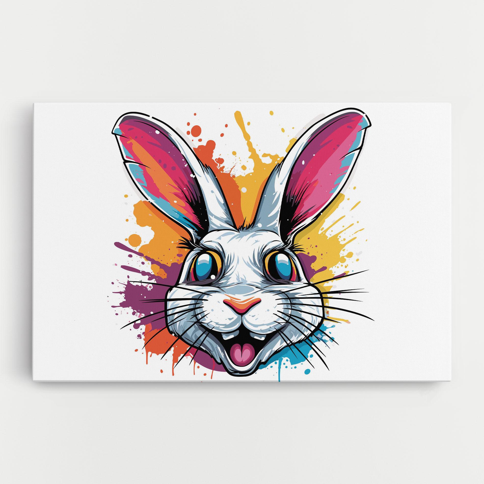 Tablou Canvas Crazy Bunny mockup 0
