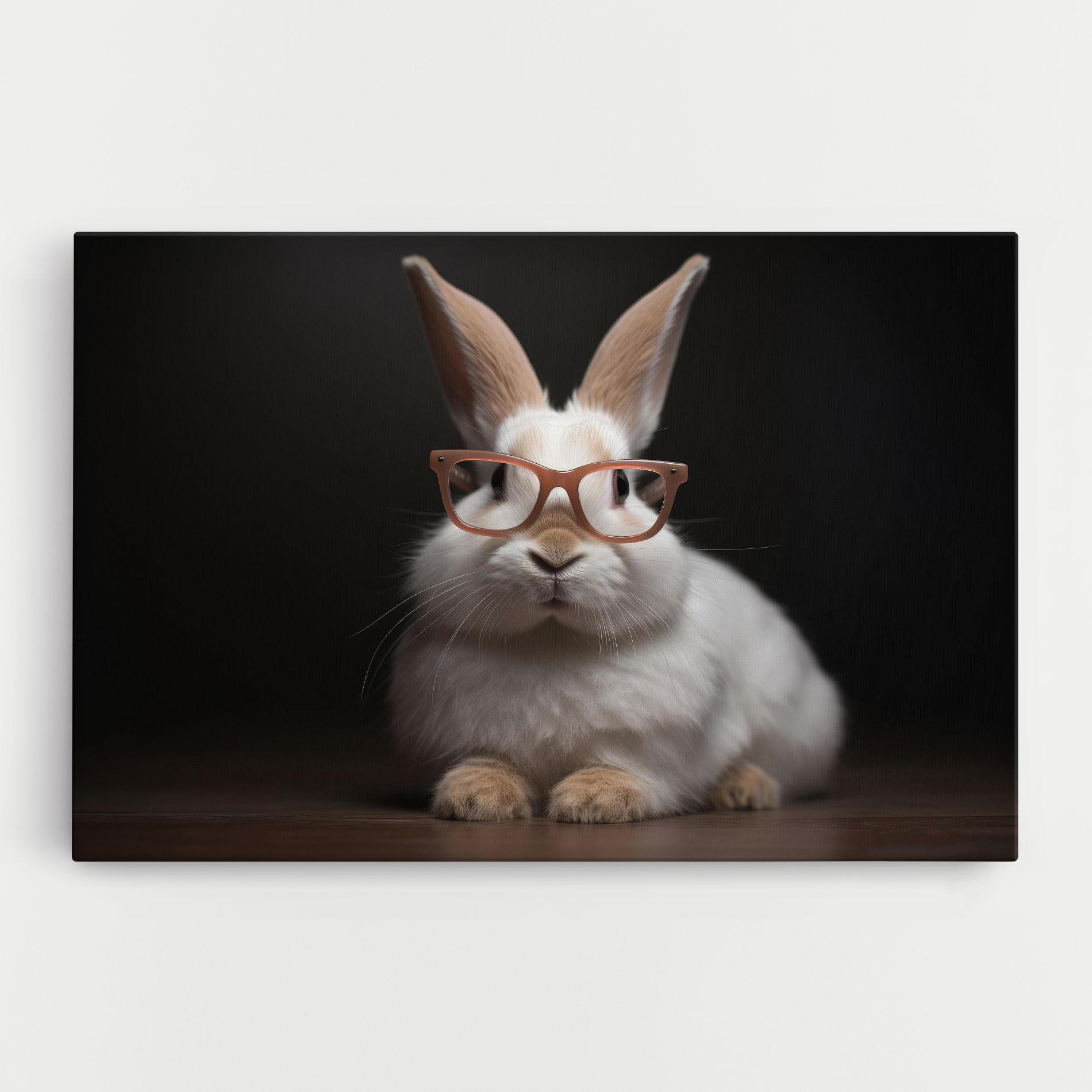 Tablou Canvas Eyeglasses Bunny mockup 0