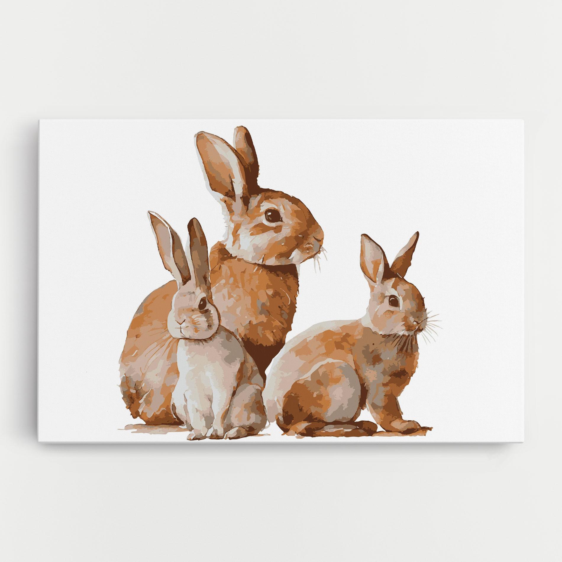 Tablou Canvas Family Rabbit mockup 0