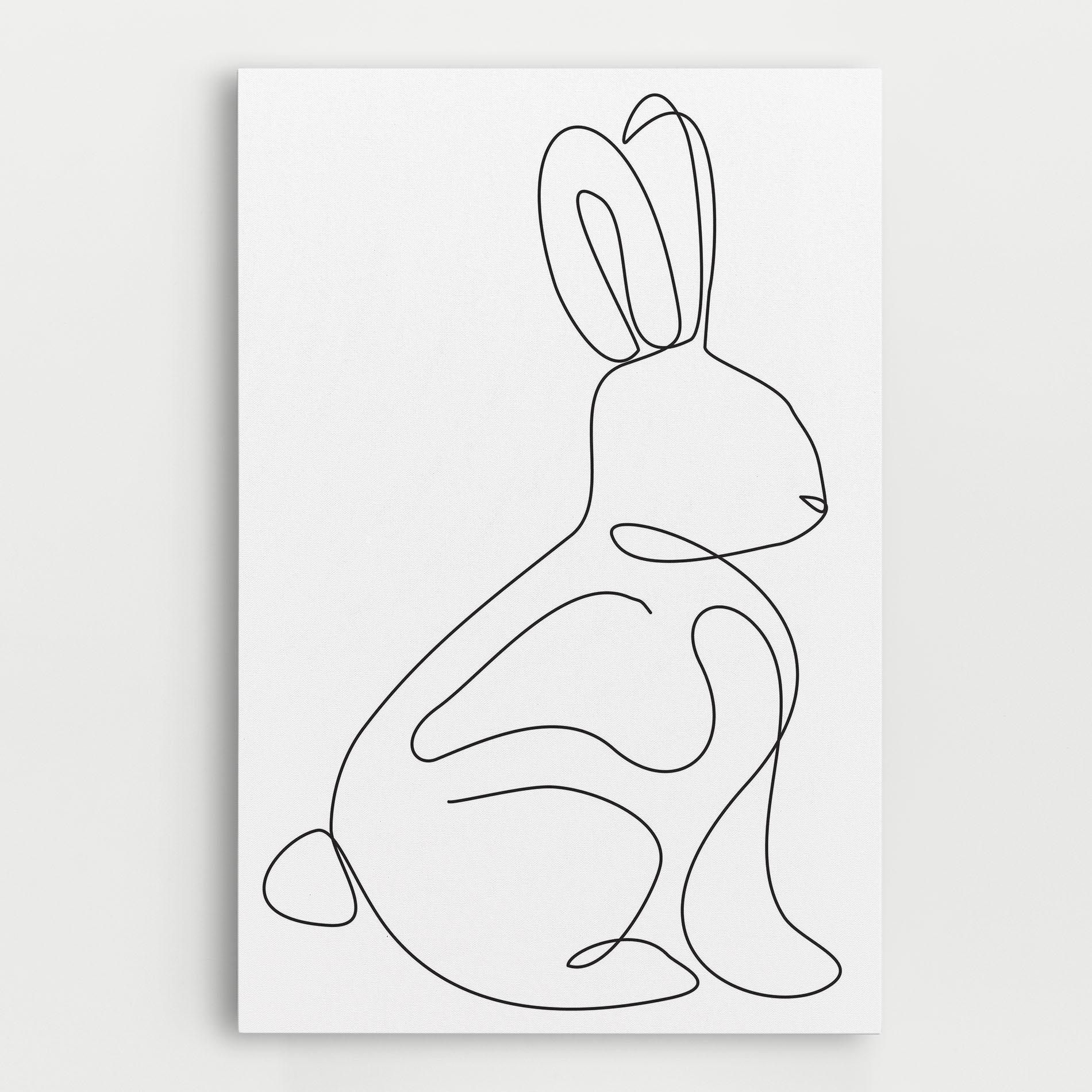 Tablou Canvas Cute Rabbit mockup 0