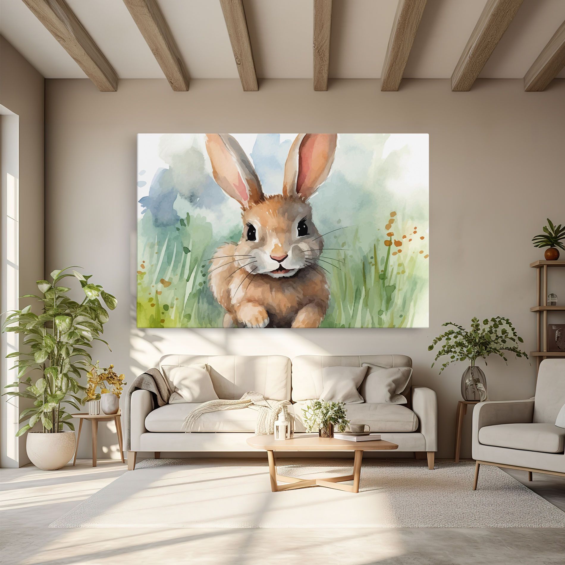 Brown Cream Bunny mockup 6