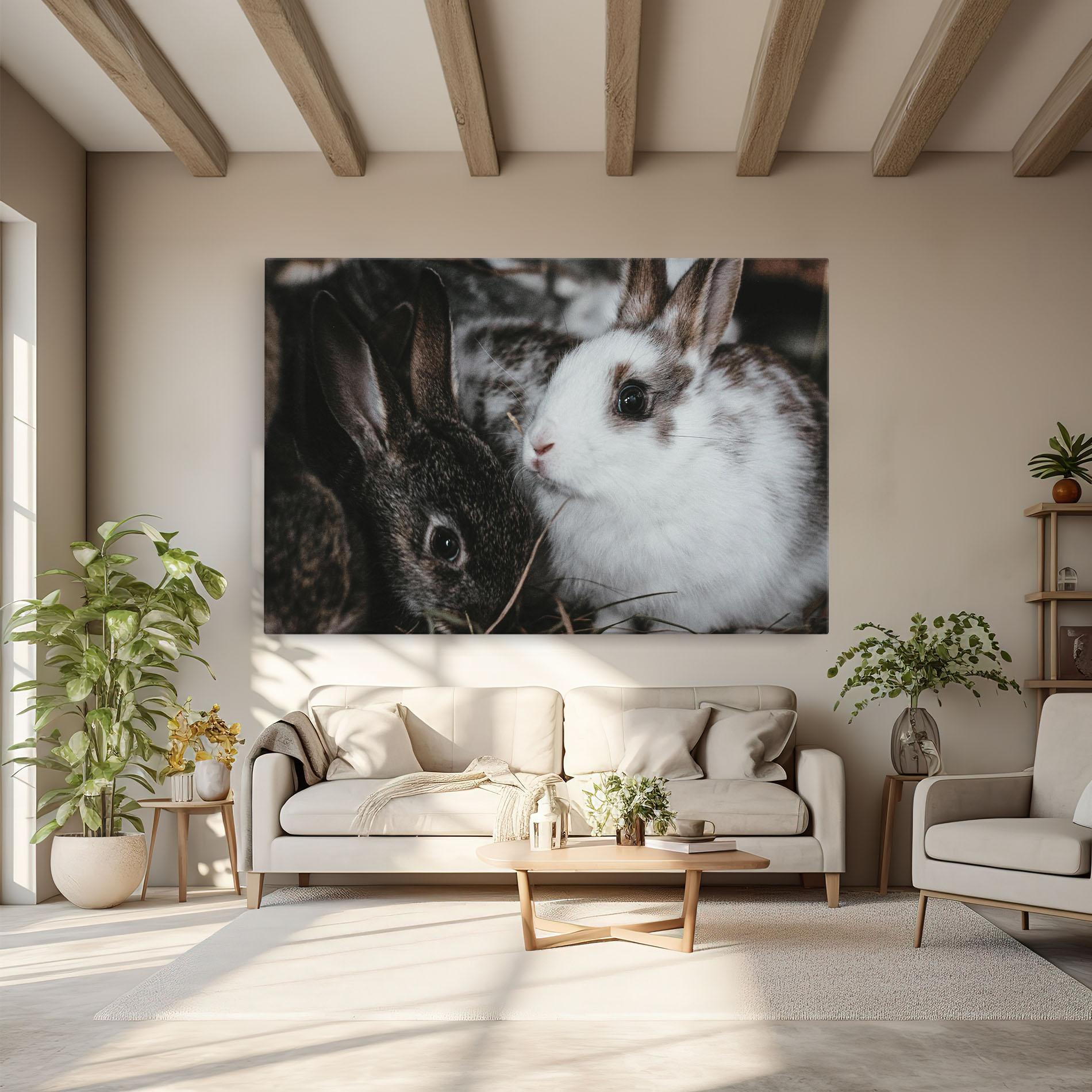 Tablou Canvas Cute Small Rabbit mockup 6