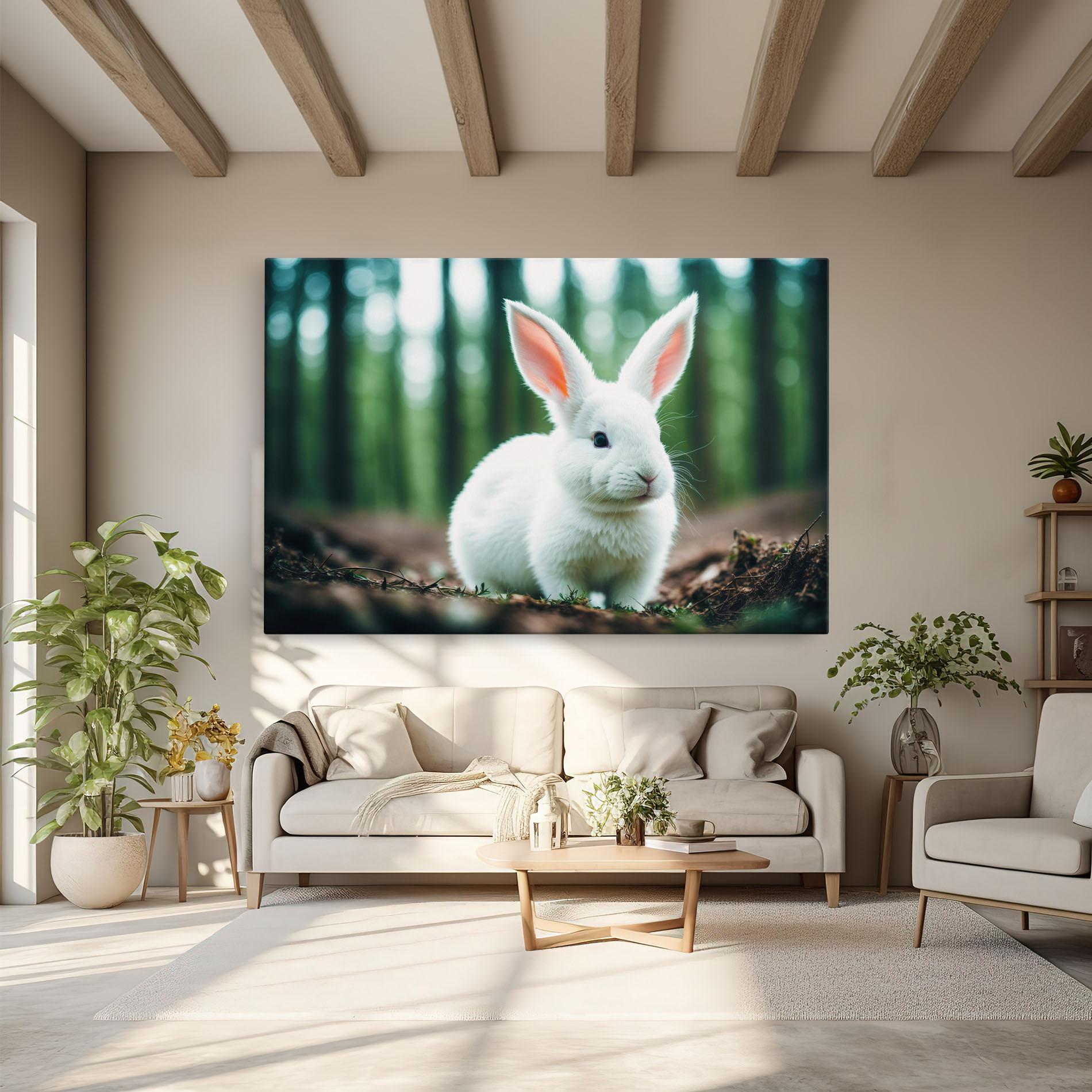 Tablou Canvas Forest Bunny mockup 6