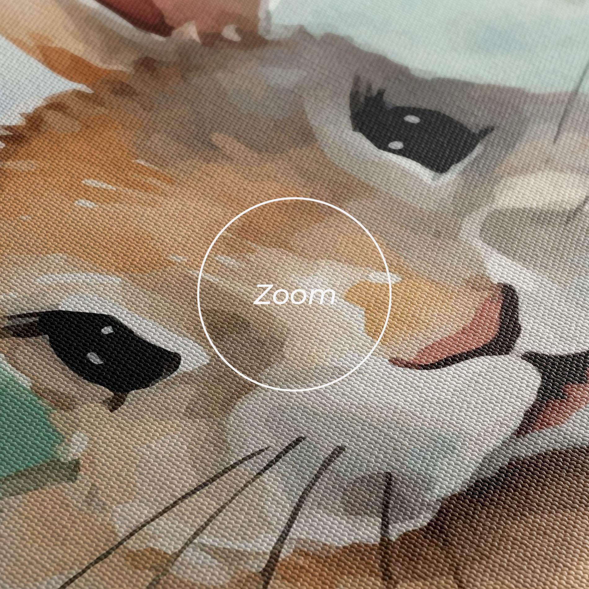 Tablou Canvas Brown Cream Bunny mockup 3