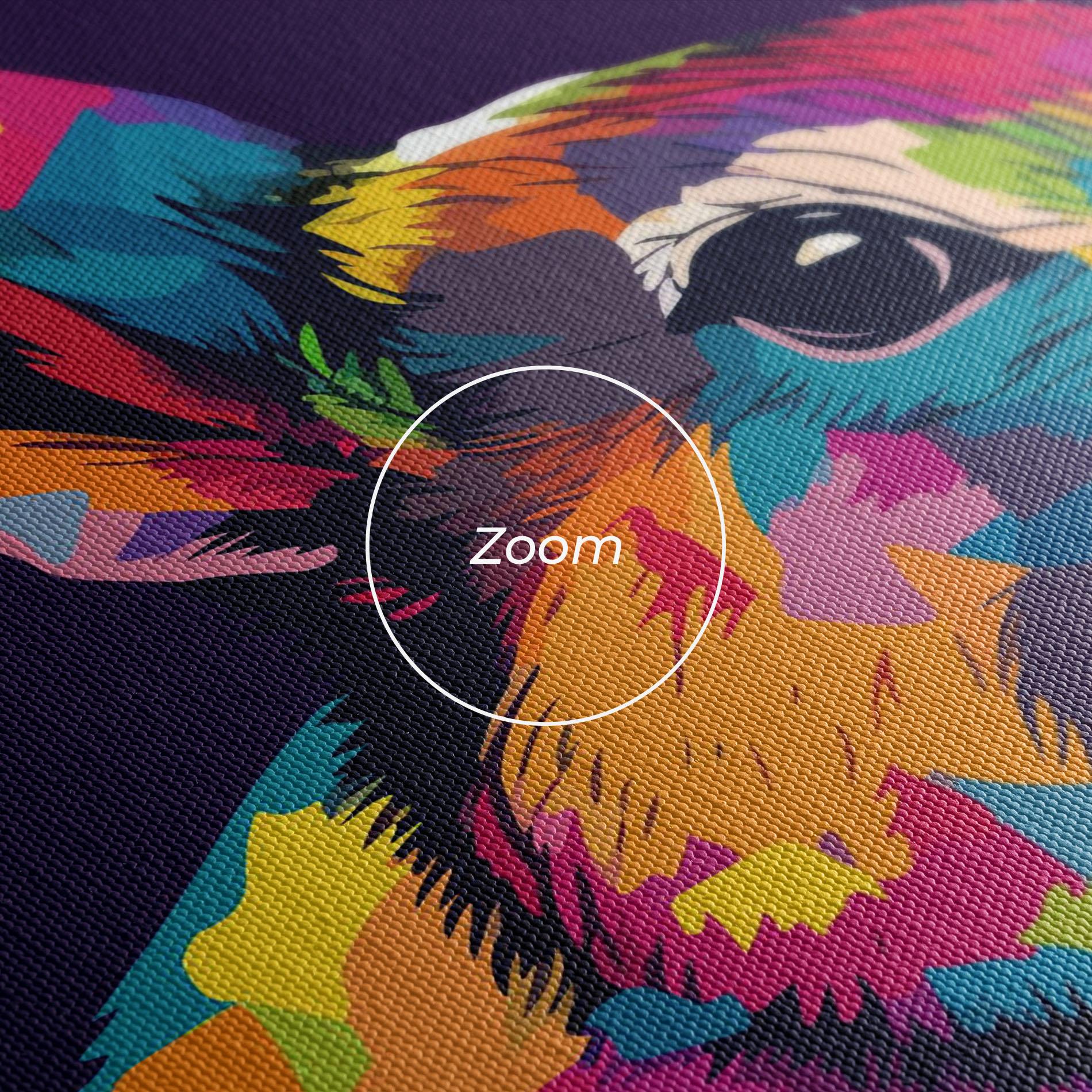 Tablou Canvas Bunny On Purple mockup 3