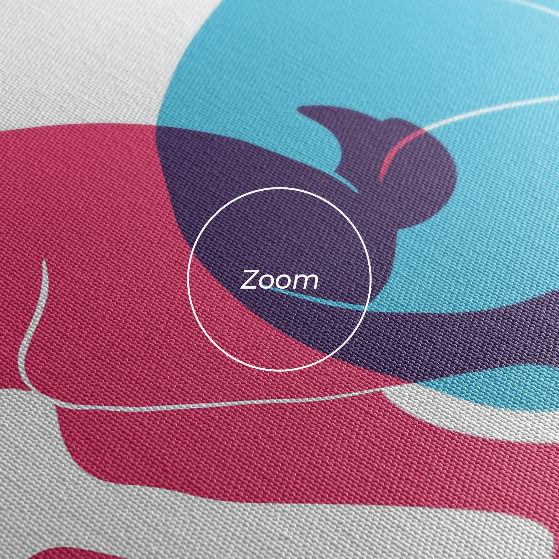 Tablou Canvas Rabbits Riso mockup 3