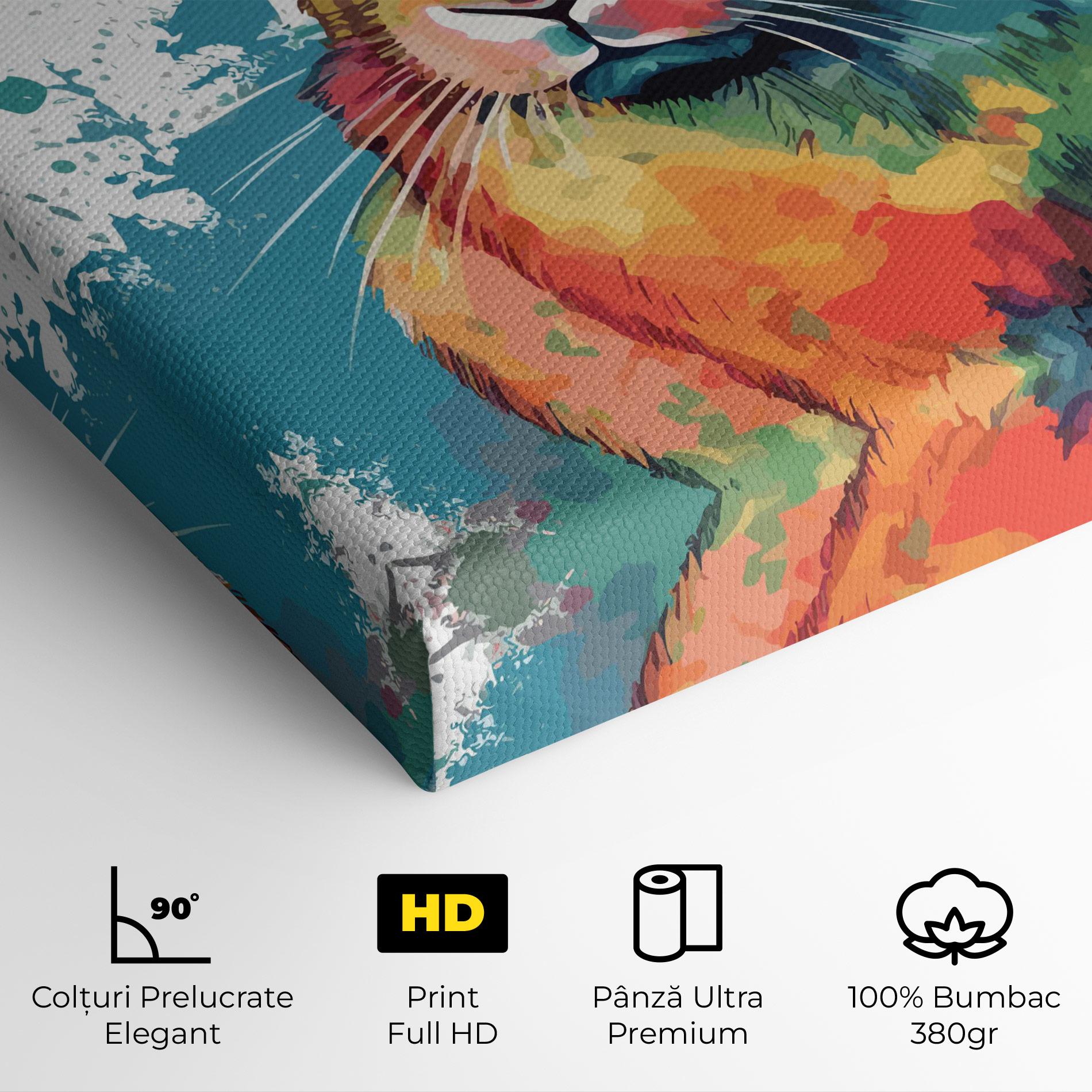 Tablou Canvas Brush Rabbit mockup 4