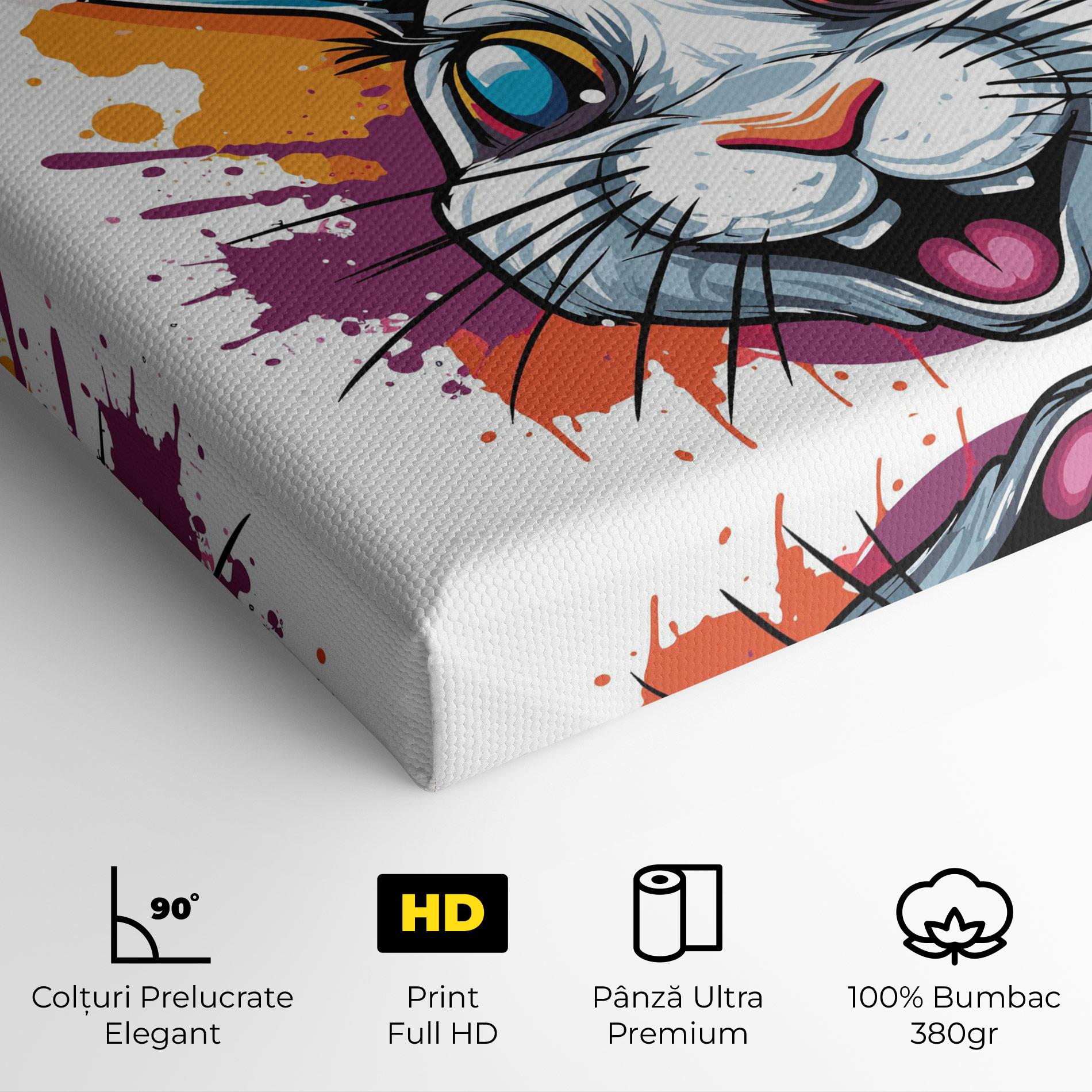 Tablou Canvas Crazy Bunny mockup 4