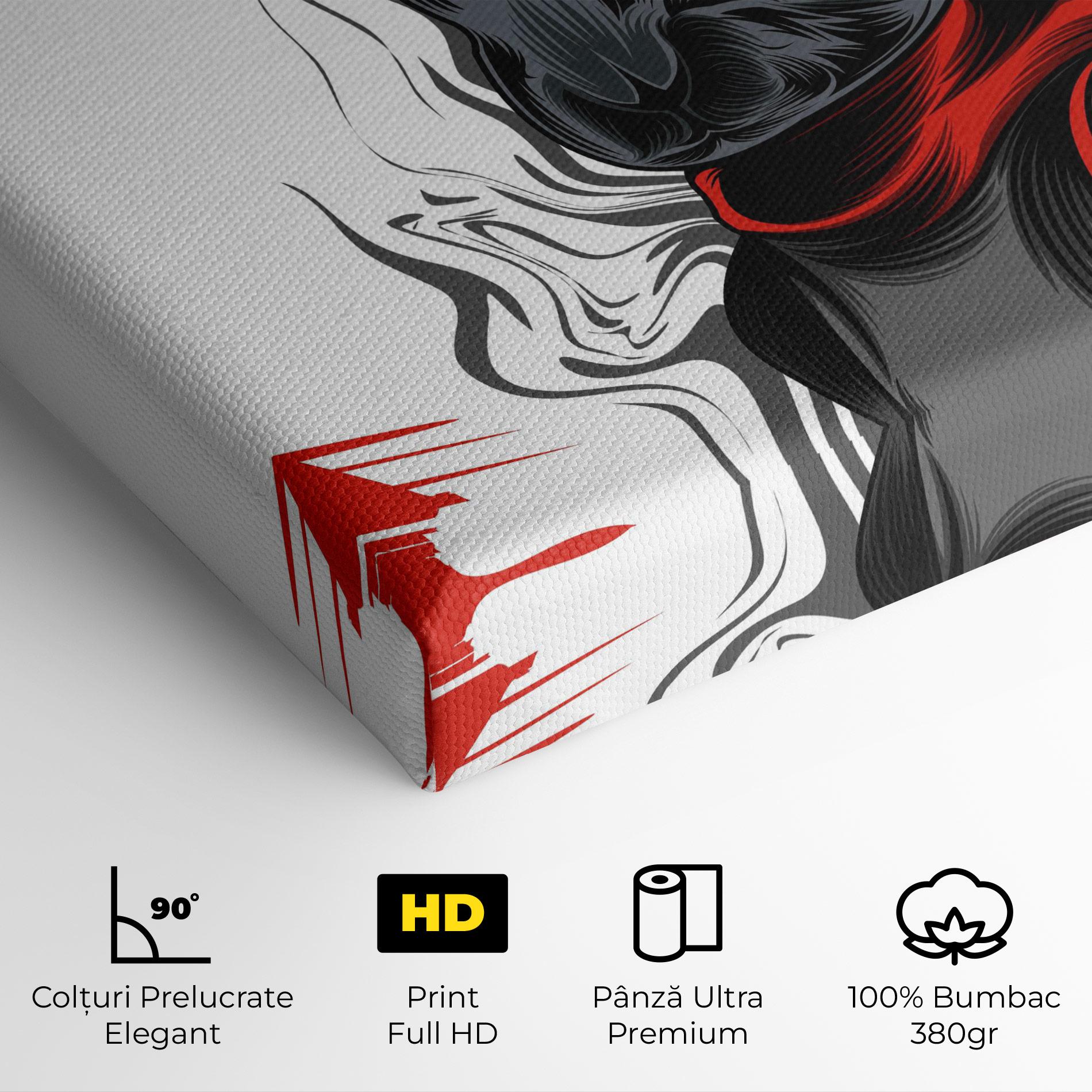 Tablou Canvas Cyborg Red Bunny mockup 4
